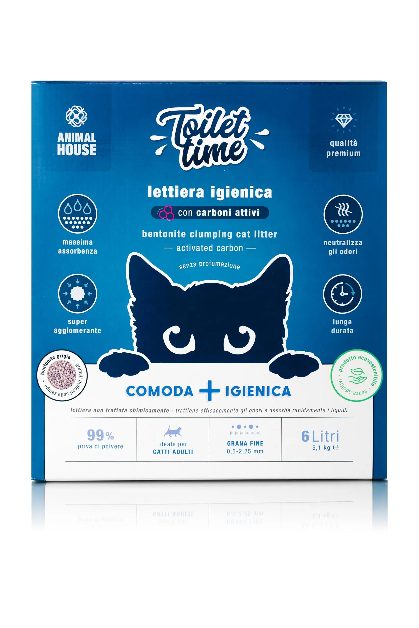 Animal House Toilet Time Carboni Attivi, 6L - immagine 7