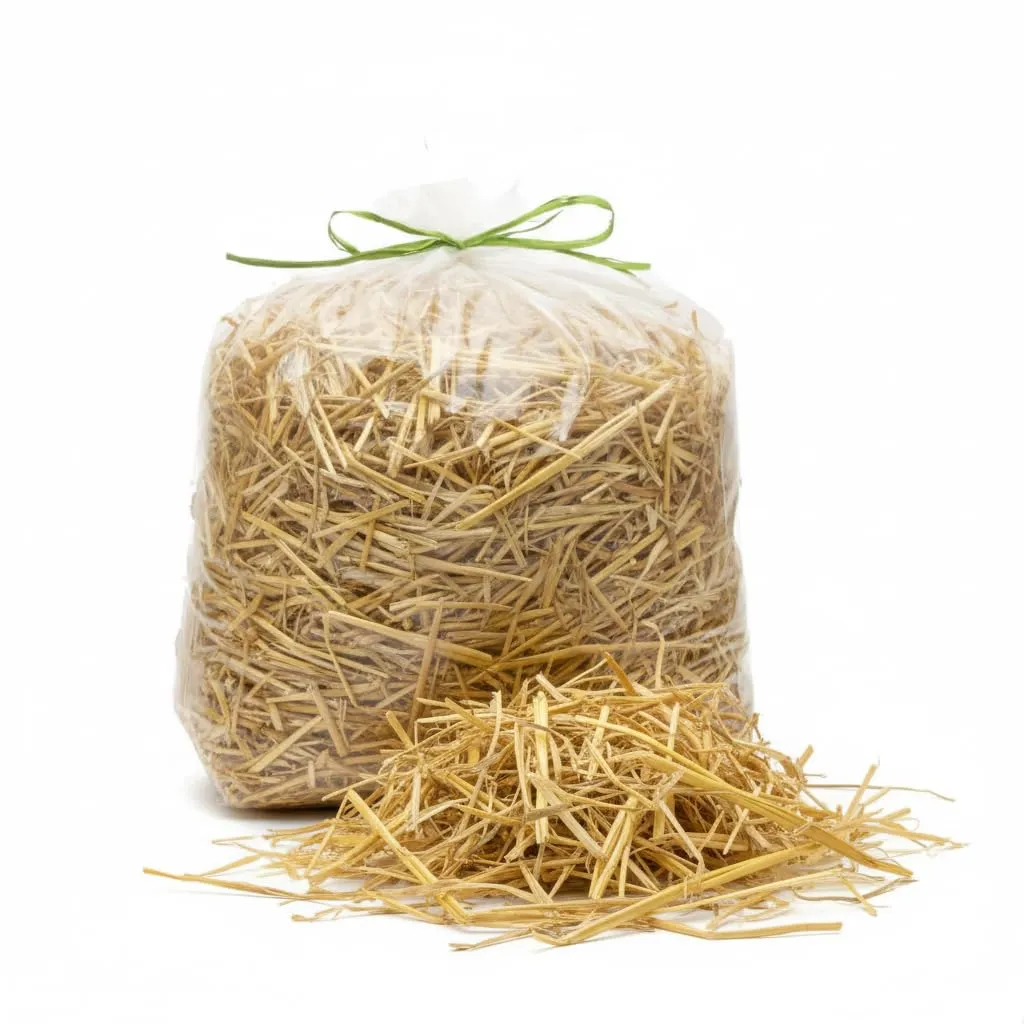 Generico Lettiera in Paglia Bio 1 kg per Piccoli Animali, Conigli, Roditori, Polli, Porcellini d'India e Cavalli - immagine 1