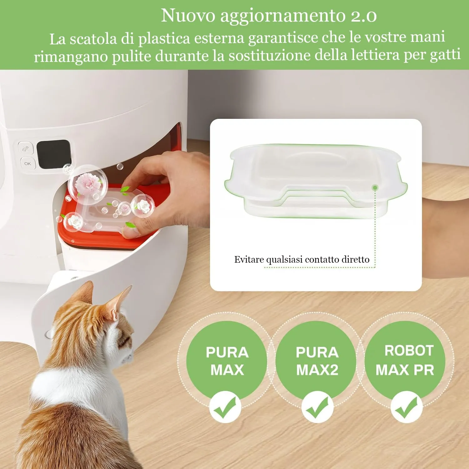 Deodorante per Lettiera Autopulente Depets N50 2.0 per Pura Max, Max 2, Max Pro, 3 Pezzi - immagine 2