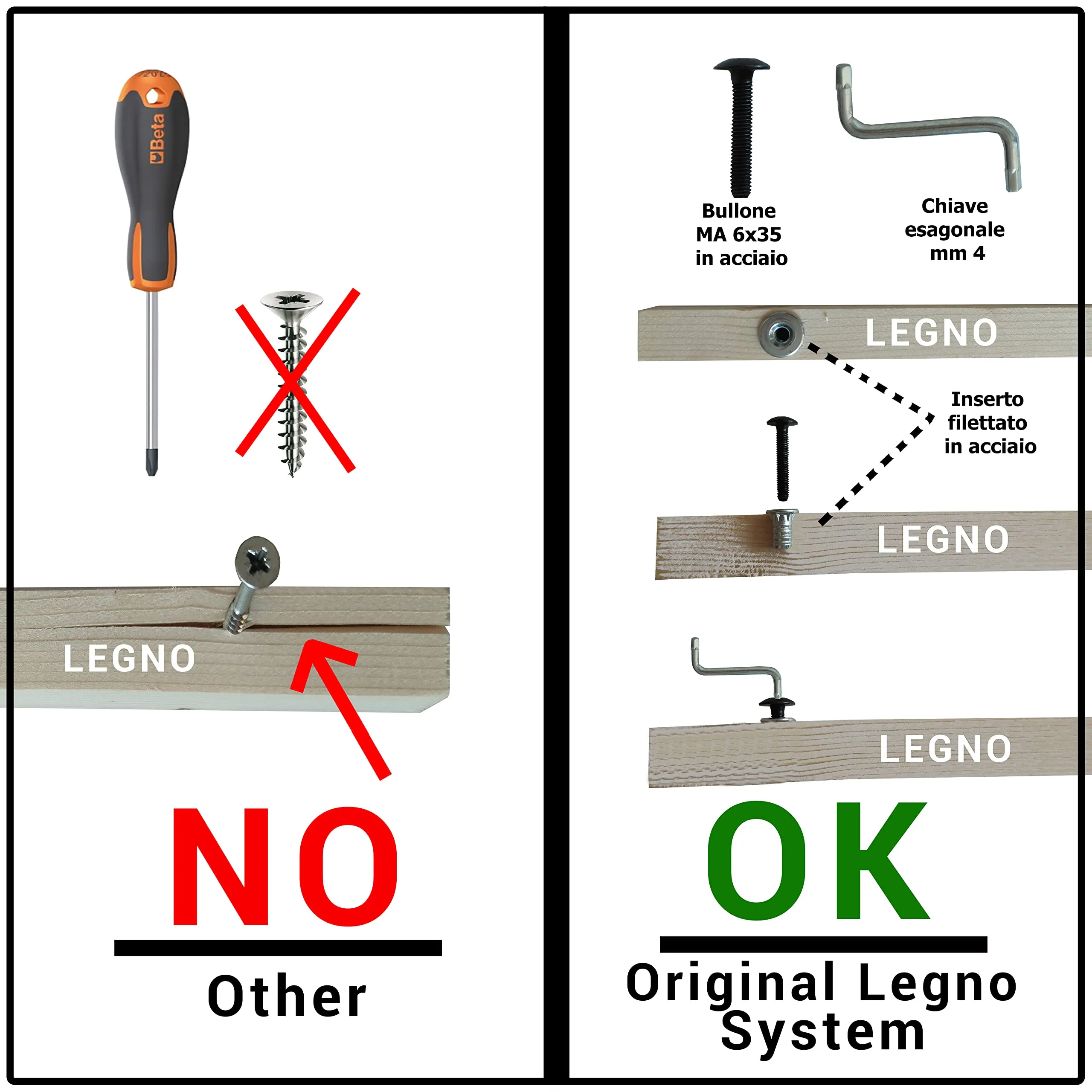 Original Legno Cuccia in Legno per Cani da Esterno mod. Alpi A – Chihuahua/Gatto 45x60xH48 - immagine 5