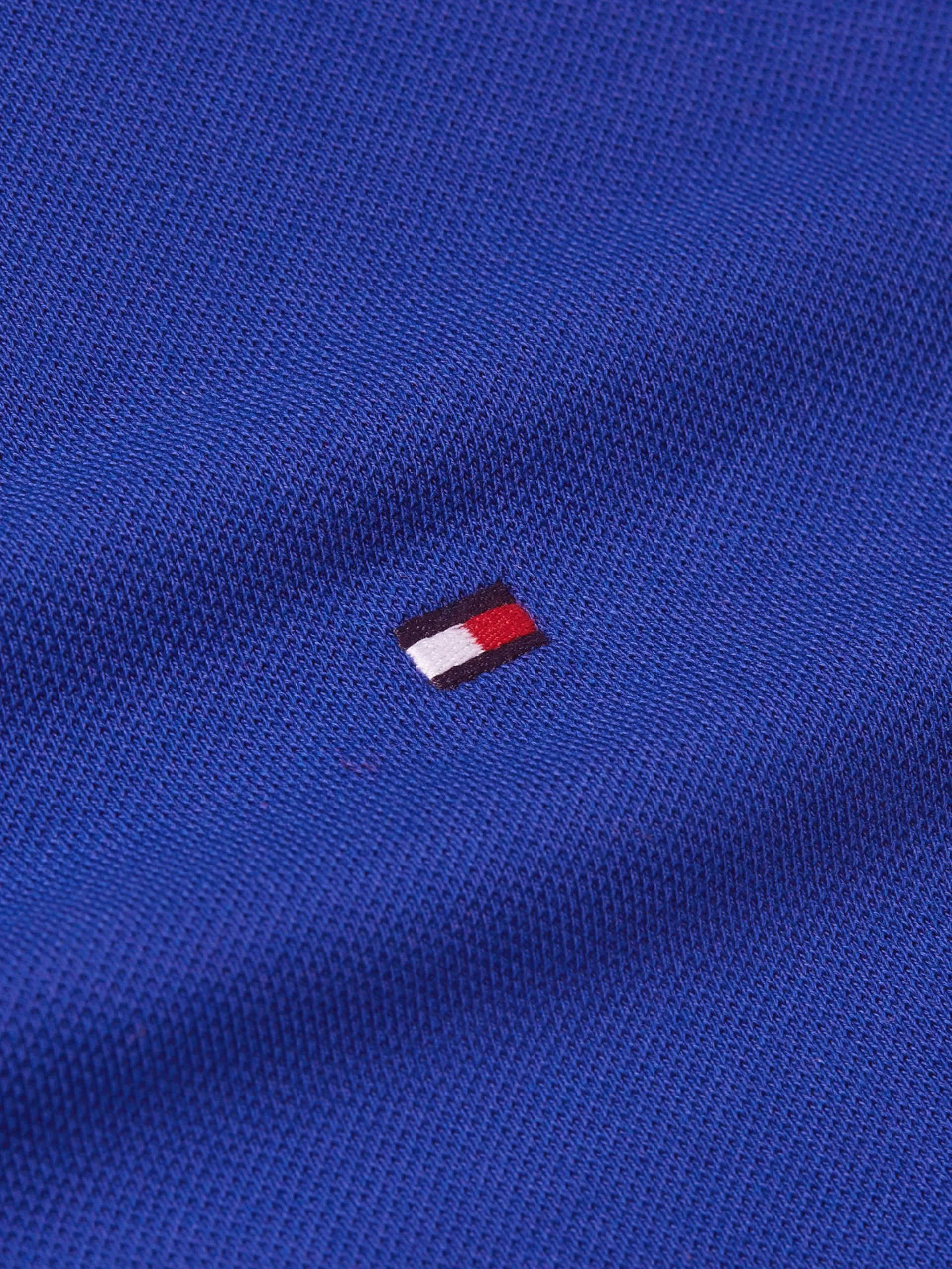 Tommy Hilfiger Polo Maniche Corte Regular Fit, Blu (Wedge Blue), M - immagine 5