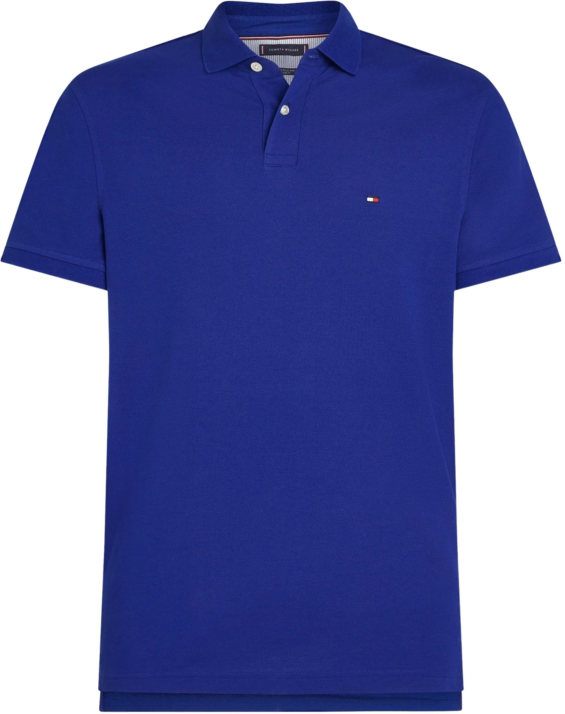 Tommy Hilfiger Polo Maniche Corte Regular Fit, Blu (Wedge Blue), M - immagine 7