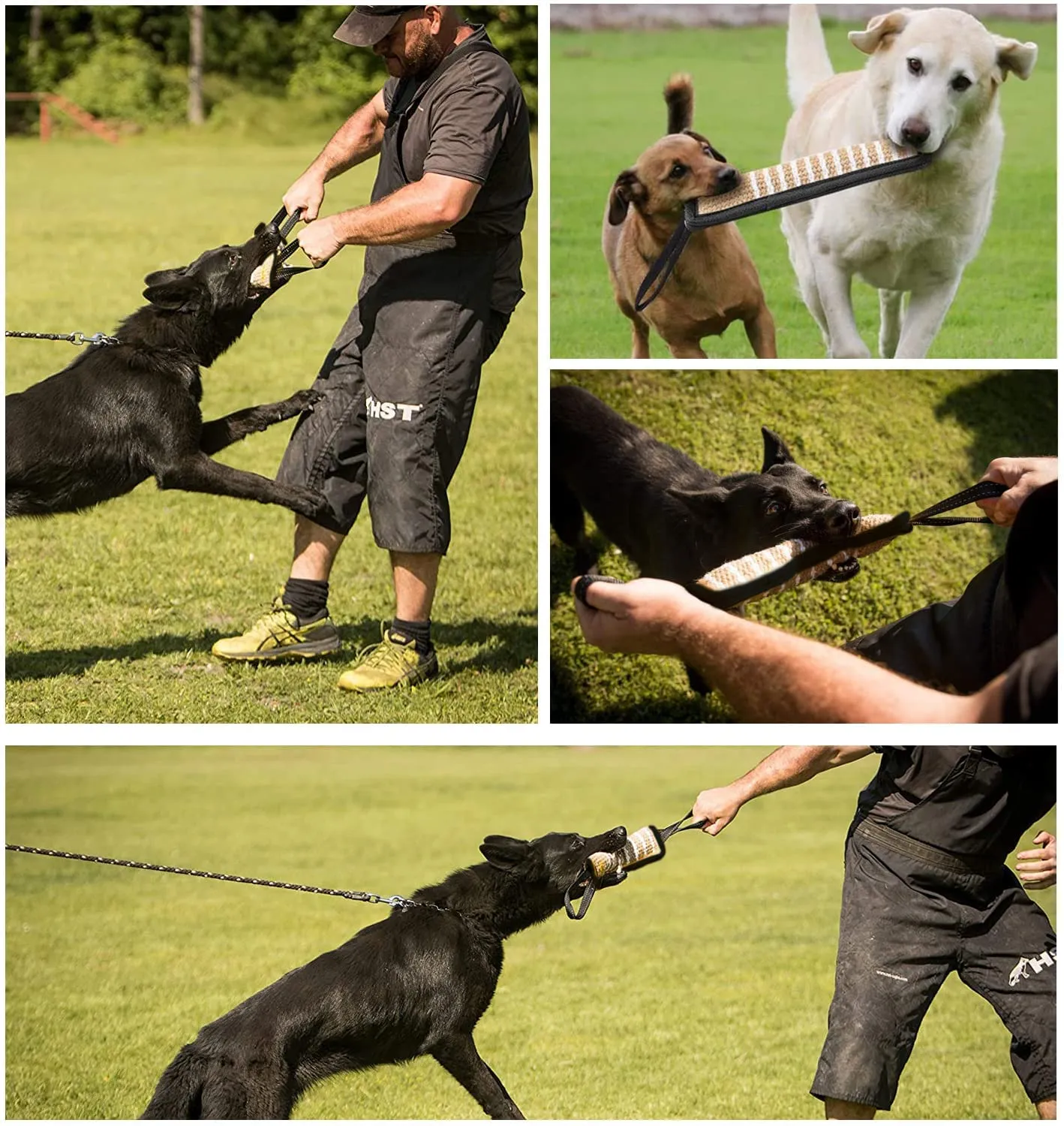 winbarry Manicotto per Cani, 30cm, 2 Maniglie per Addestramento e Gioco - immagine 2