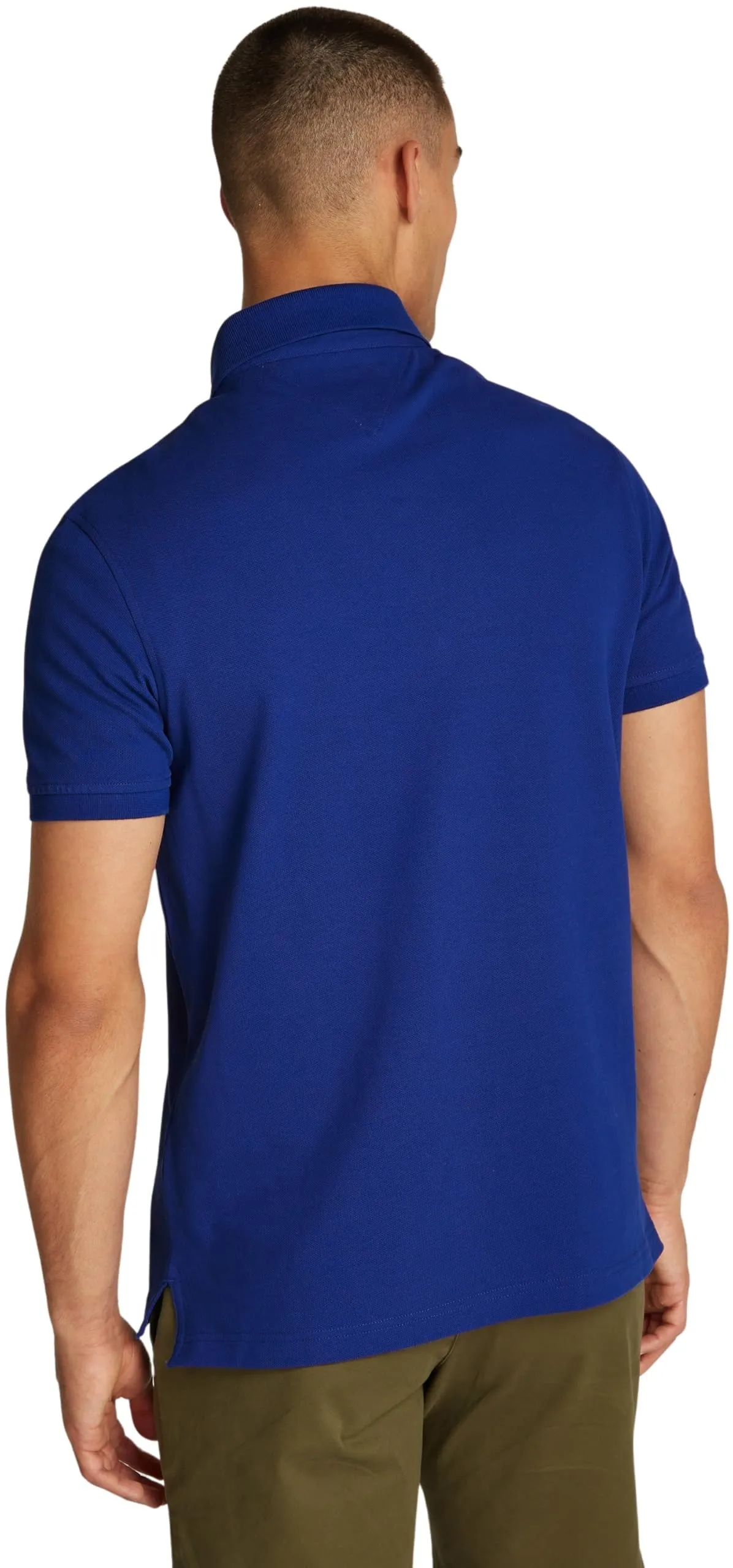 Tommy Hilfiger Polo Uomo Regular Fit, Blu Wedge Blue, L - immagine 2