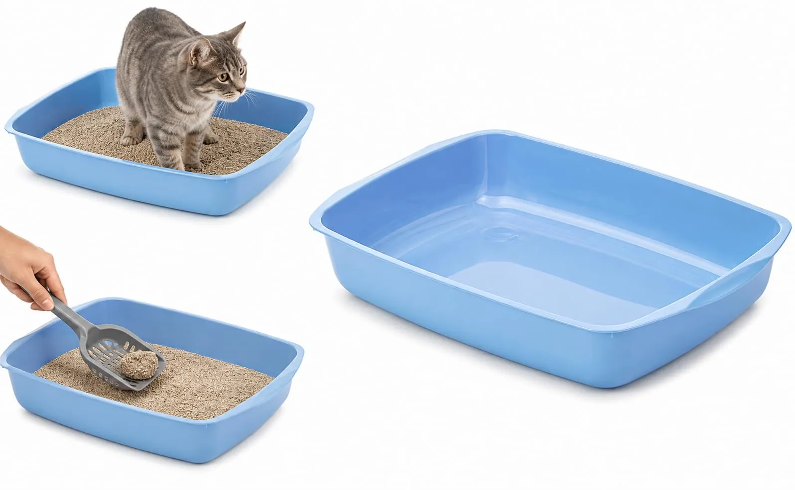 Savic Lettiera Gatto Aperta Formato Compatto Multicolore 38 cm - immagine 1