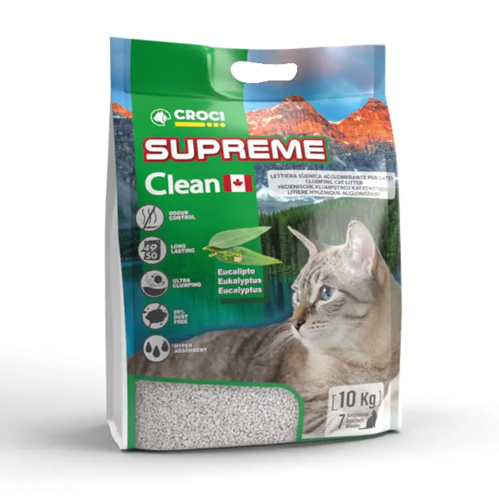 Croci Lettiera Supreme Clean Eucalipto, 10 Kg - immagine 1