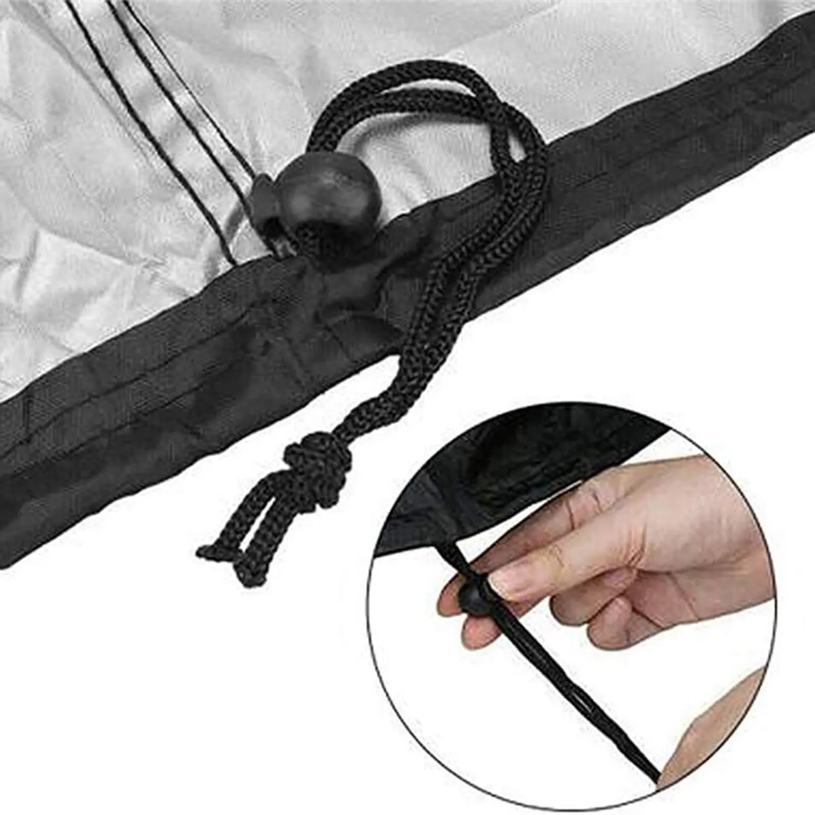 Jauhmui Copertura Protettiva per Gabbia Conigli, Oxford 210D, 122 x 50 x 105 cm, Nero - immagine 6