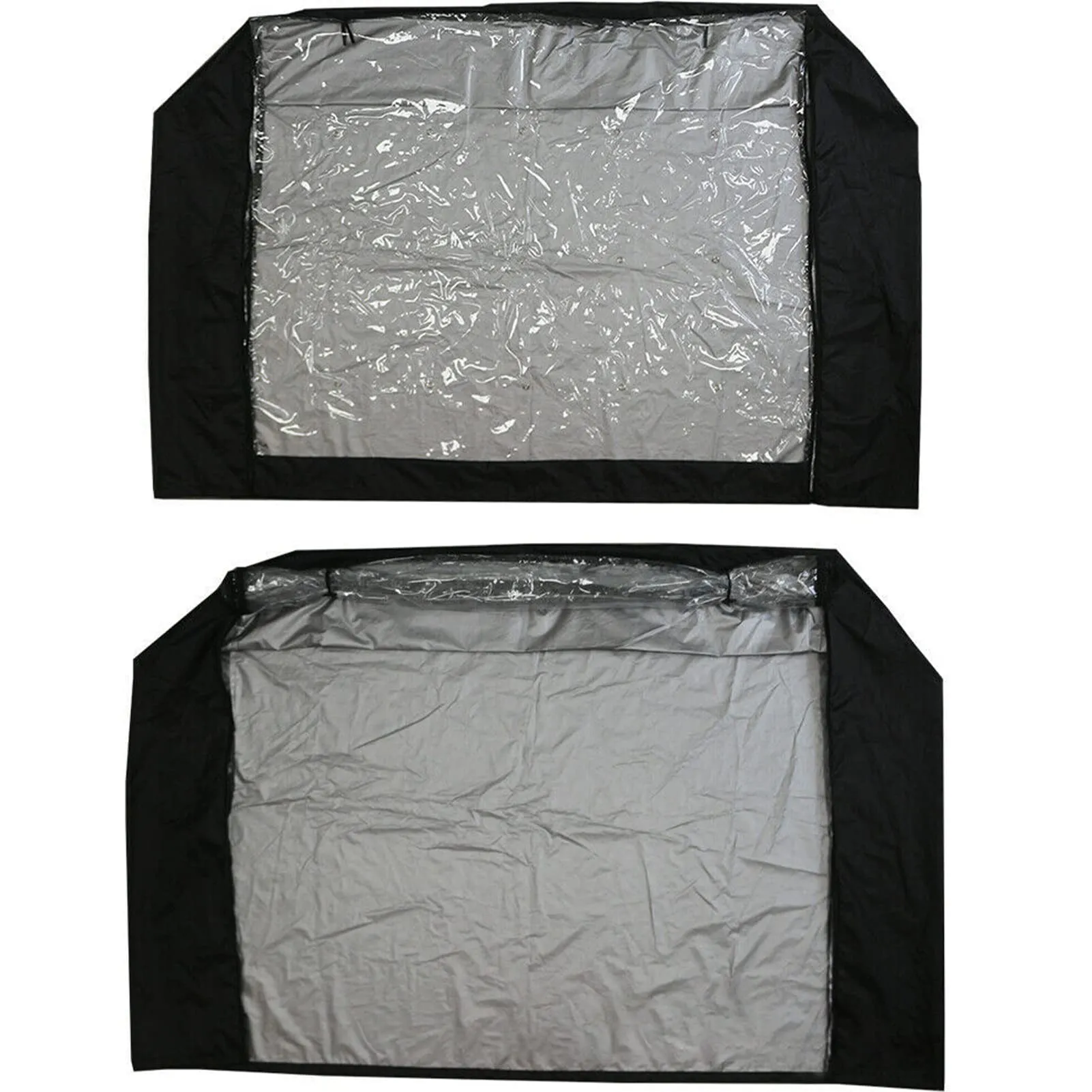 Jauhmui Copertura Protettiva per Gabbia Conigli, Oxford 210D, 122 x 50 x 105 cm, Nero - immagine 7