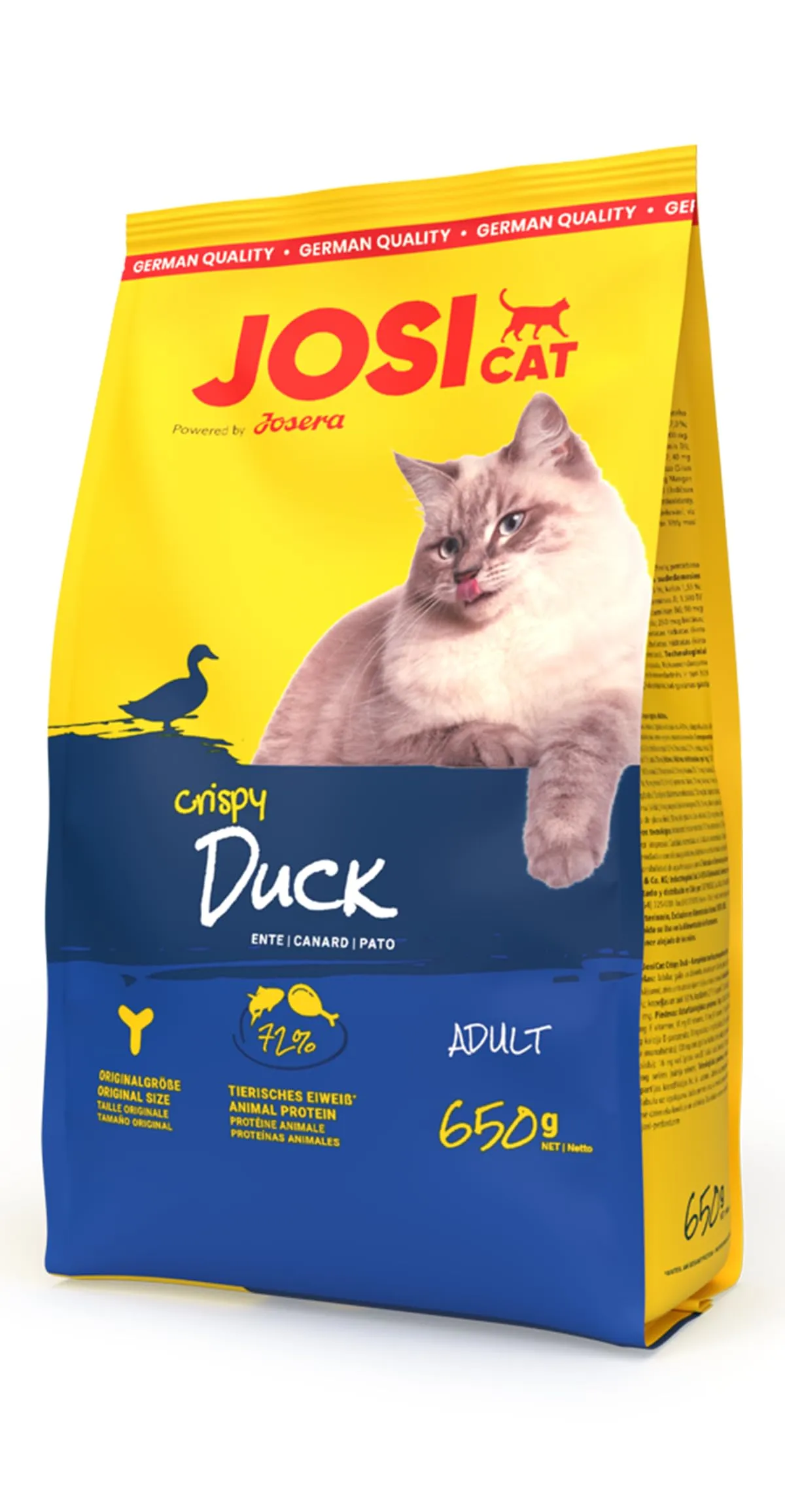 JosiCat Crispy Duck Cibo secco per gatti adulti (7 x 650 g) - immagine 1