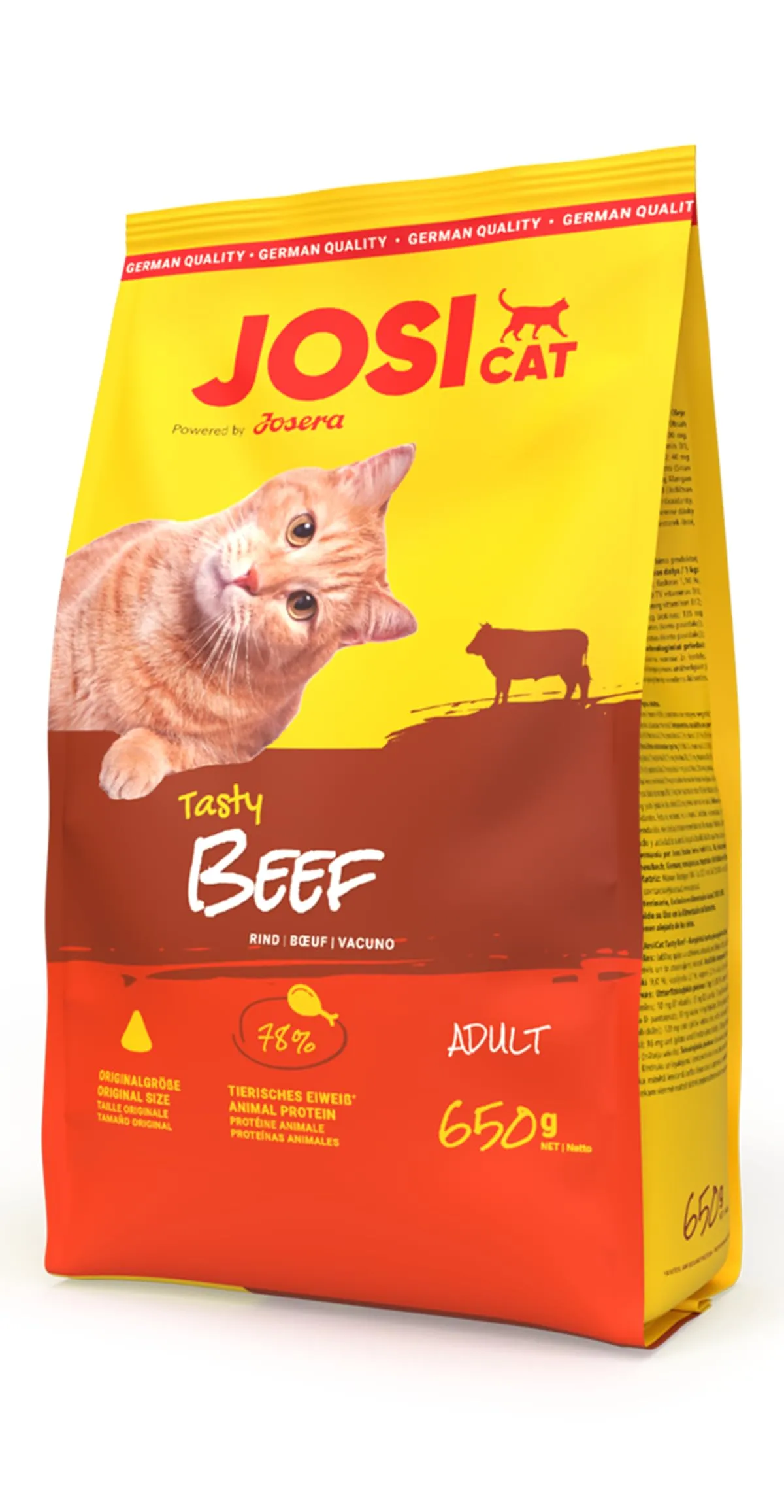 JosiCat Tasty Beef Cibo secco per gatti adulti (7 x 650 g) - immagine 1