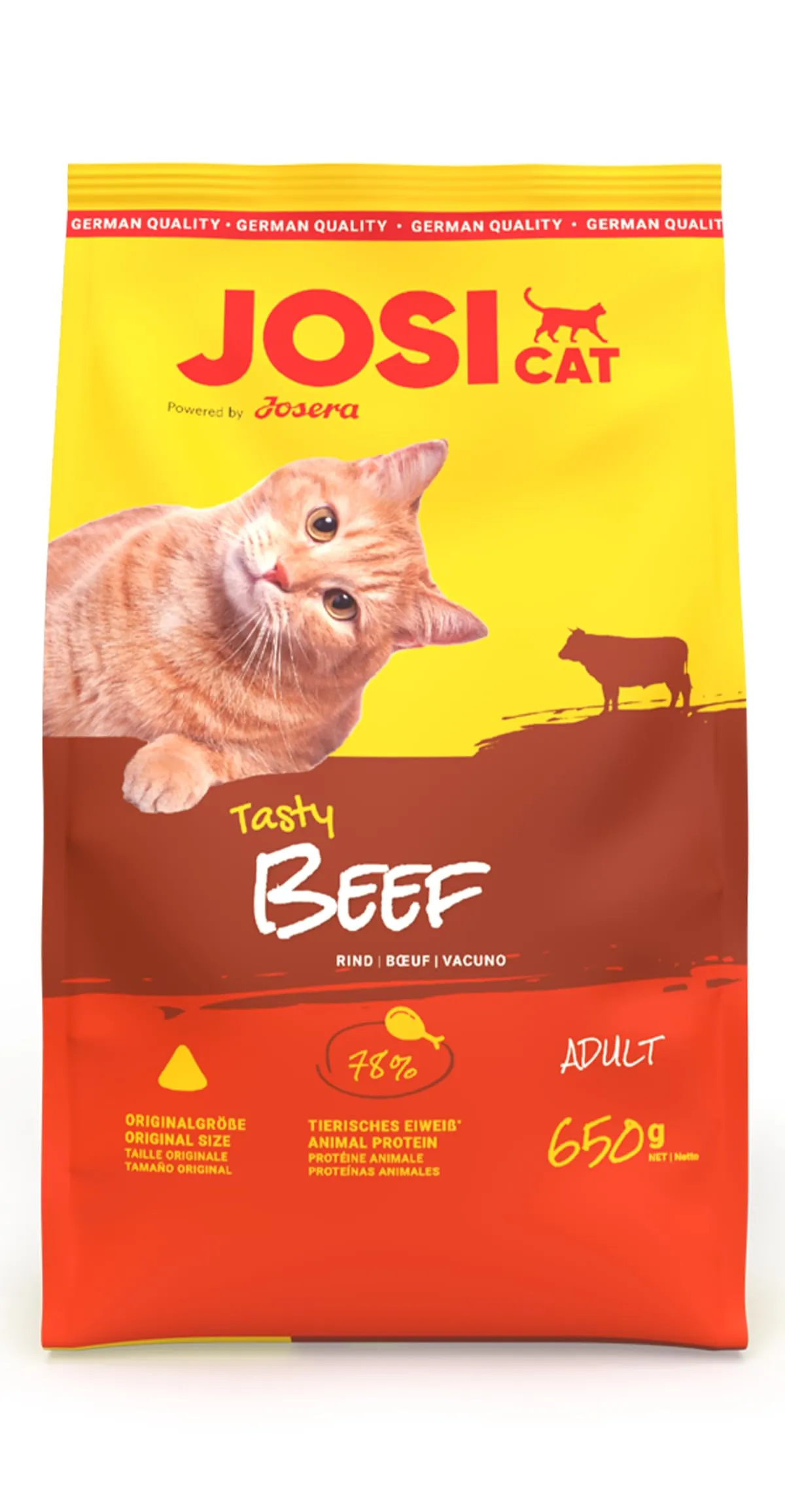 JosiCat Tasty Beef Cibo secco per gatti adulti (7 x 650 g) - immagine 6