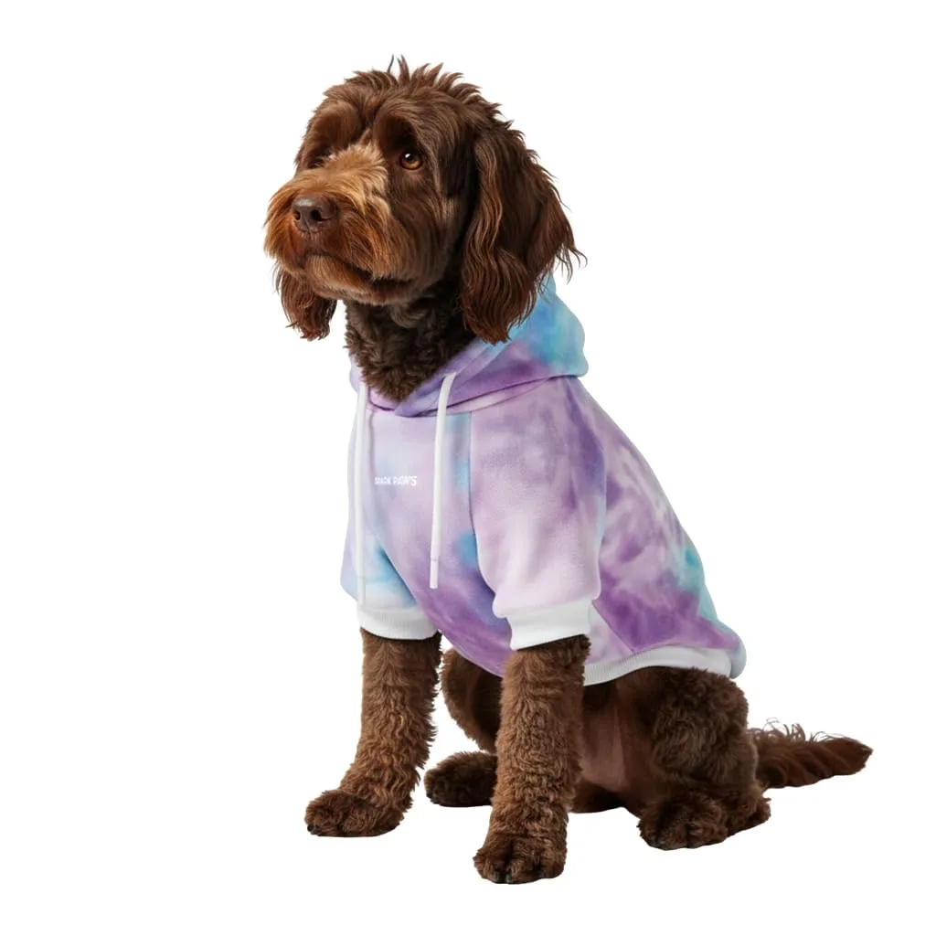 Spark Paws Felpa con cappuccio per cani, XX-Large, Retro Sky Dye anni '90 - immagine 1