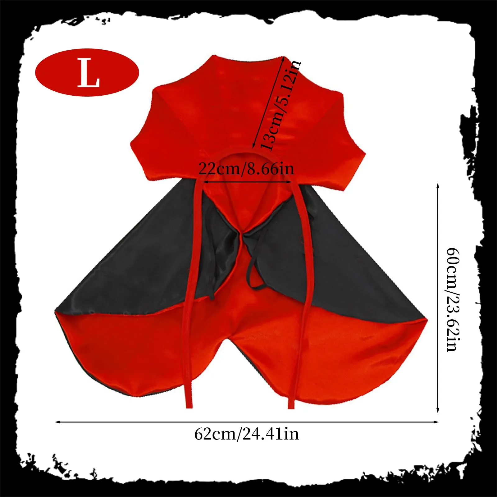 JOZMMZEOOA Mantello Costume Halloween per Cani (L) - immagine 2