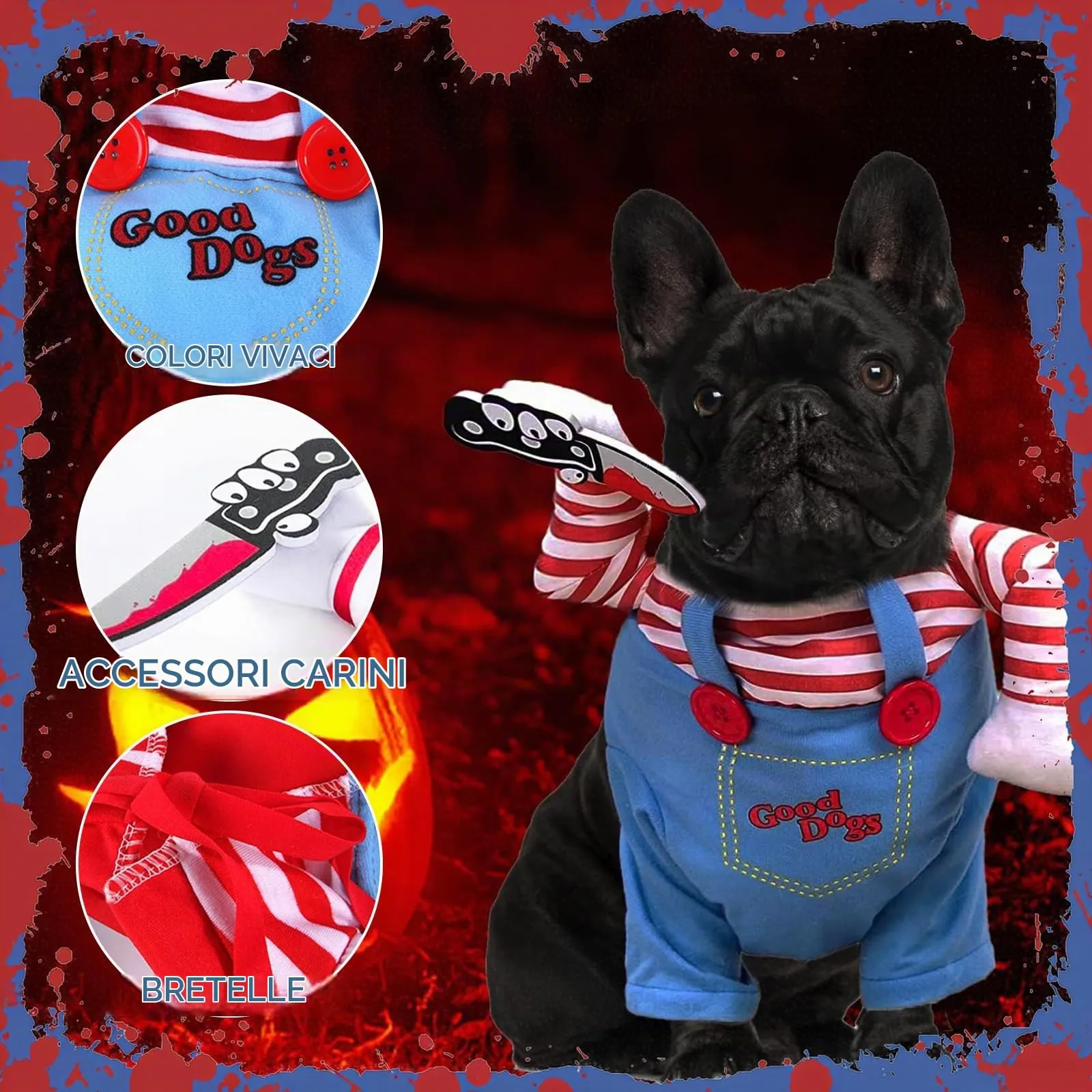 FAINCA Costume Halloween per Cane, Taglia S - immagine 3