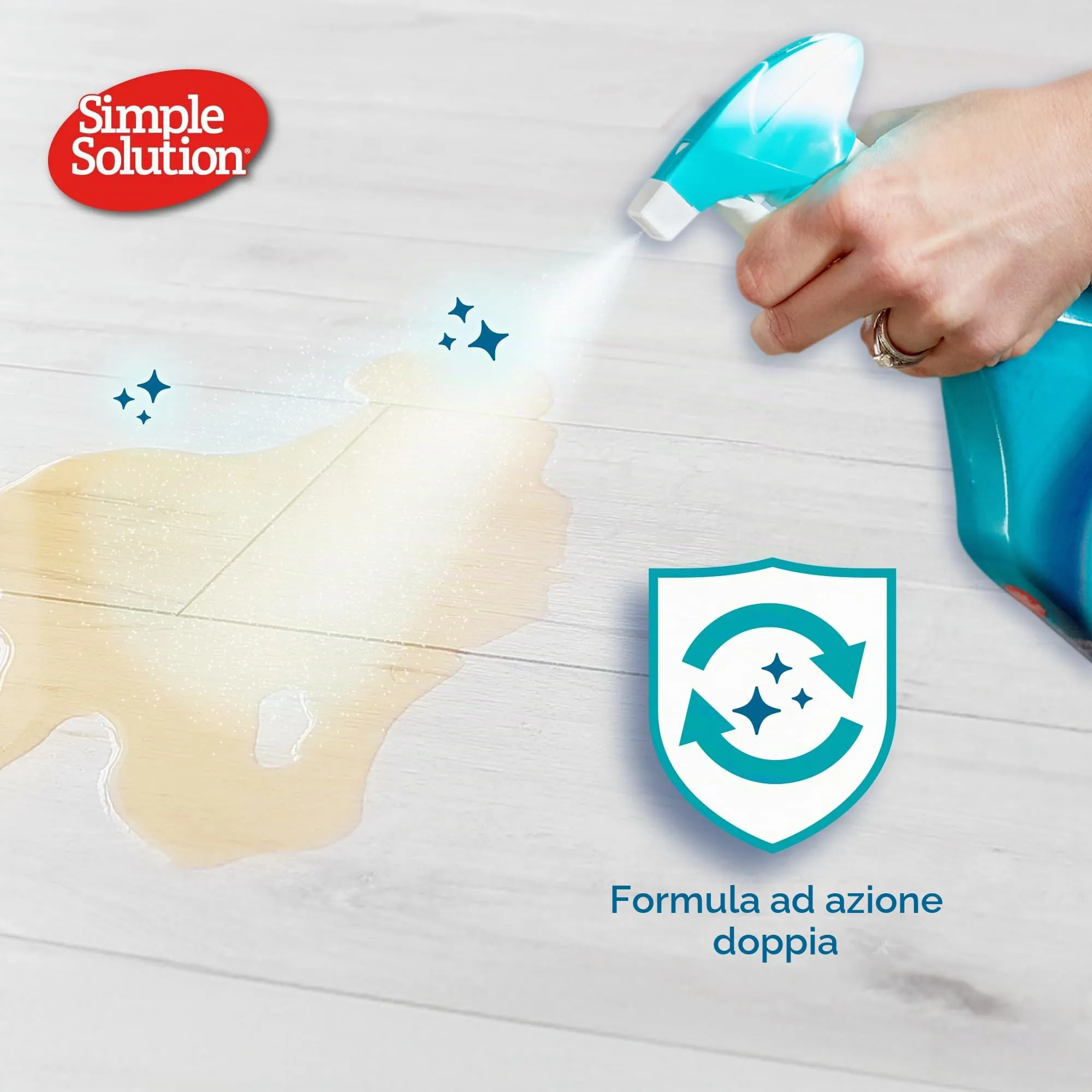 Simple Solution Smacchiatore per Pavimenti Duri e Odori di Animali Domestici, Detergente a Doppia Azione per Legno Duro Sigillato, 750 ml - immagine 4