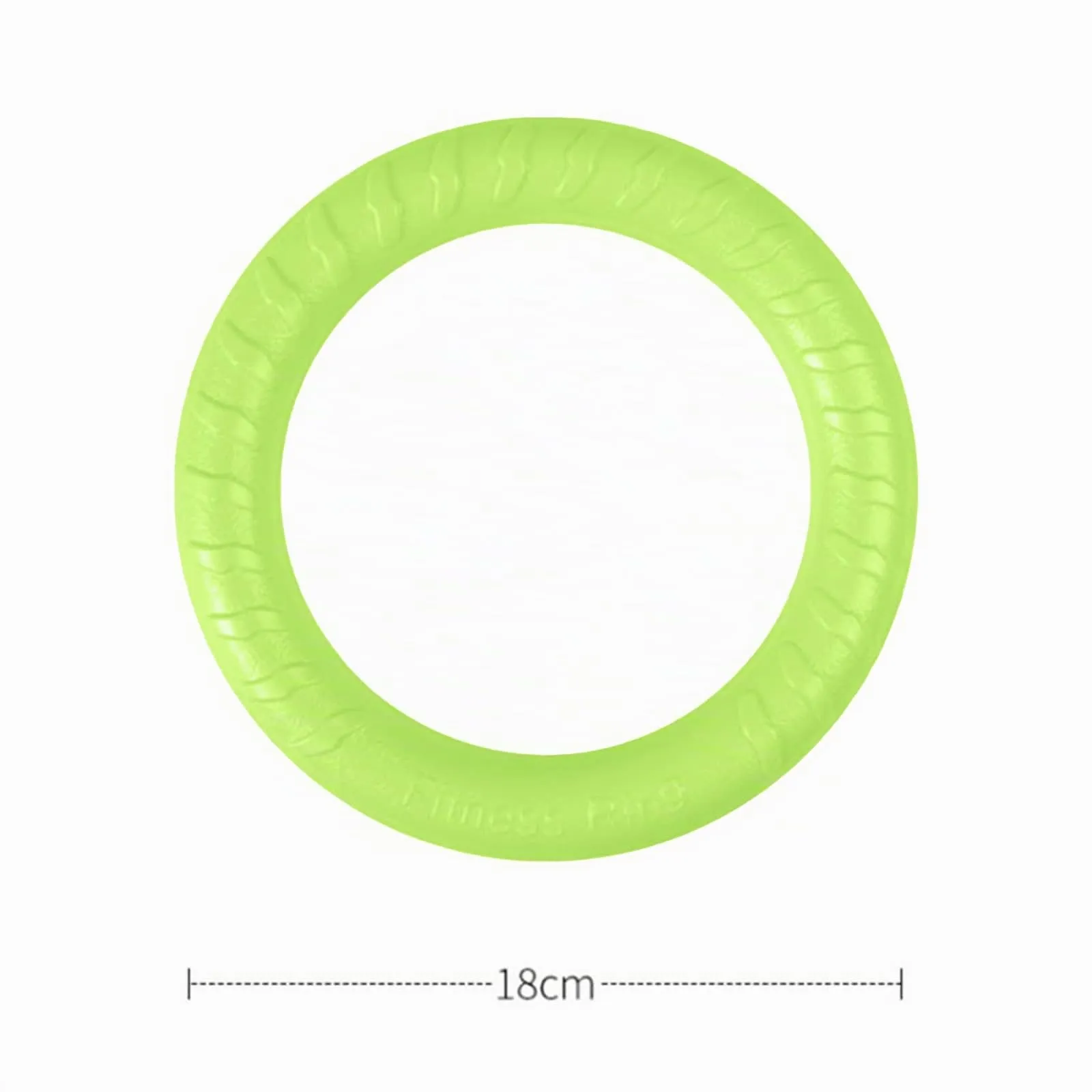 QEEROYO Anello per Morso e Frisbee Galleggiante per Cani, Verde - immagine 2