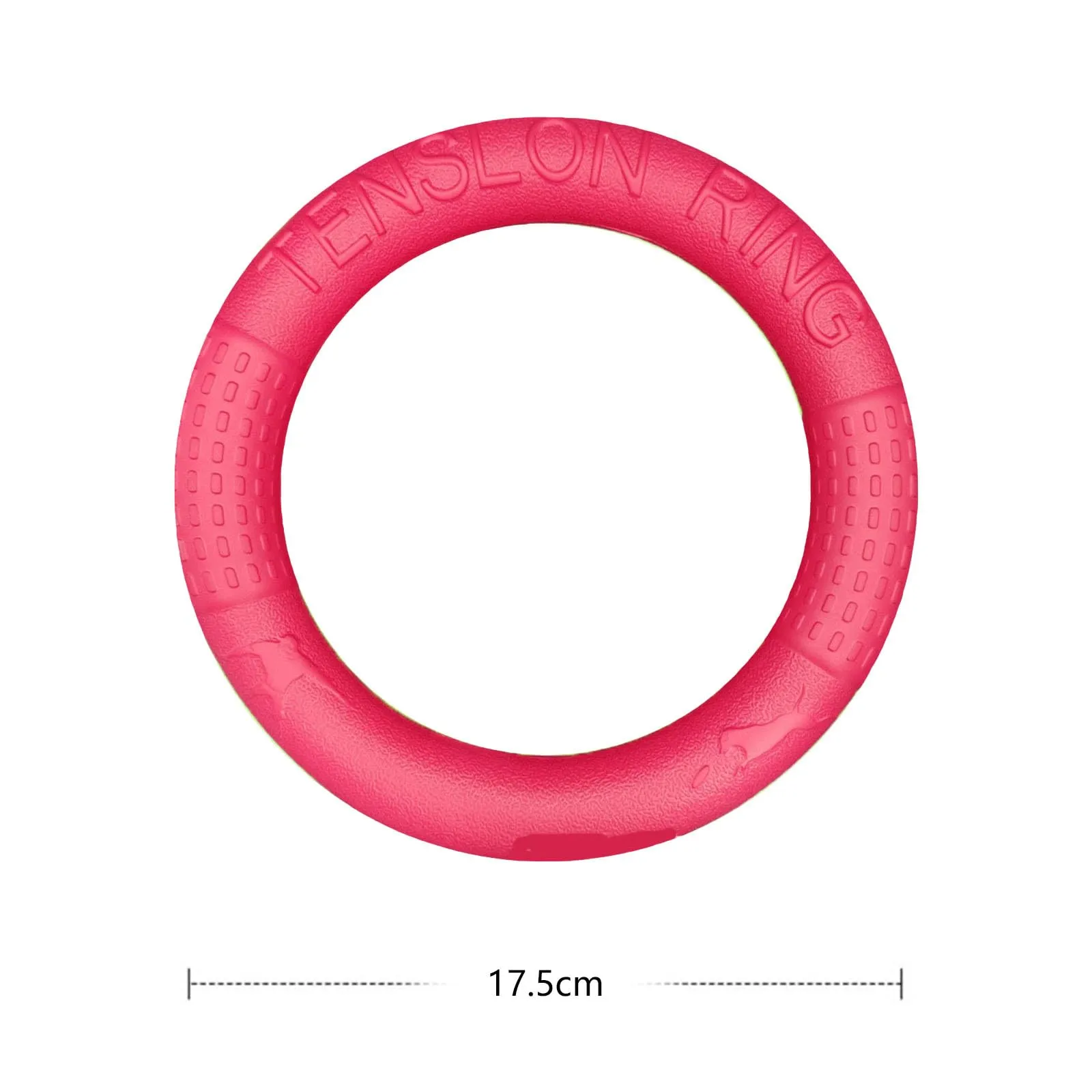 QEEROYO Anello per Morso e Frisbee Interattivo per Cani, 17.5 cm - immagine 2