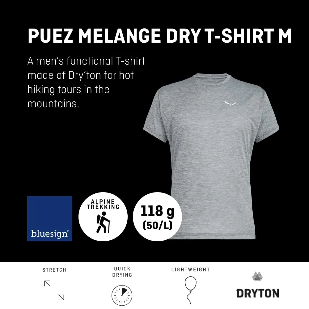 Salewa Puez Melange Dry'Ton T-Shirt Uomo - immagine 5