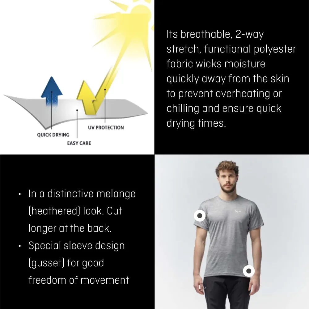 Salewa Puez Melange Dry'Ton T-Shirt Uomo - immagine 7