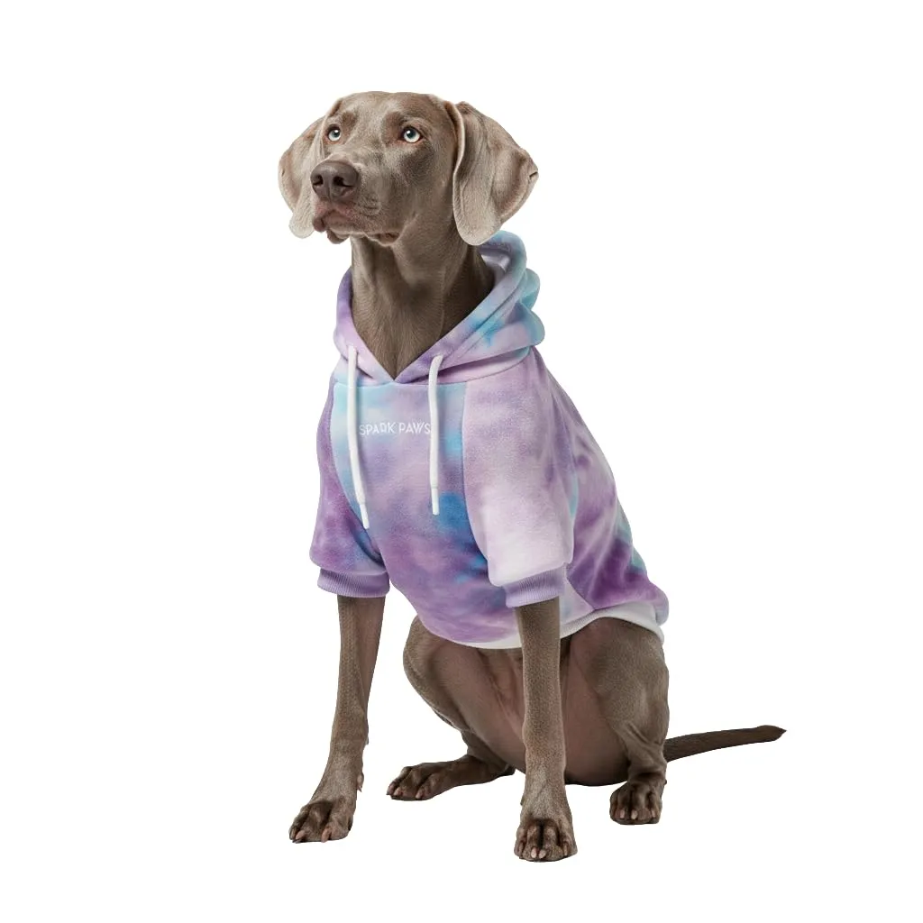 Spark Paws Felpa con cappuccio per cane, Pile, Quadri verdi/cono di neve, 3XL: 60-80lbs - immagine 1