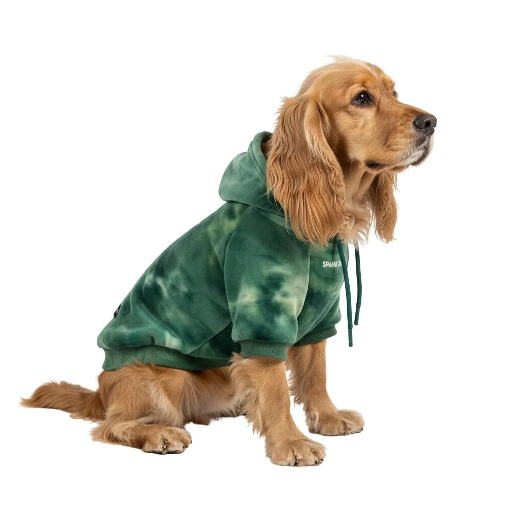 Spark Paws Felpa con cappuccio per cane, X-Large, Skydye verde - immagine 1