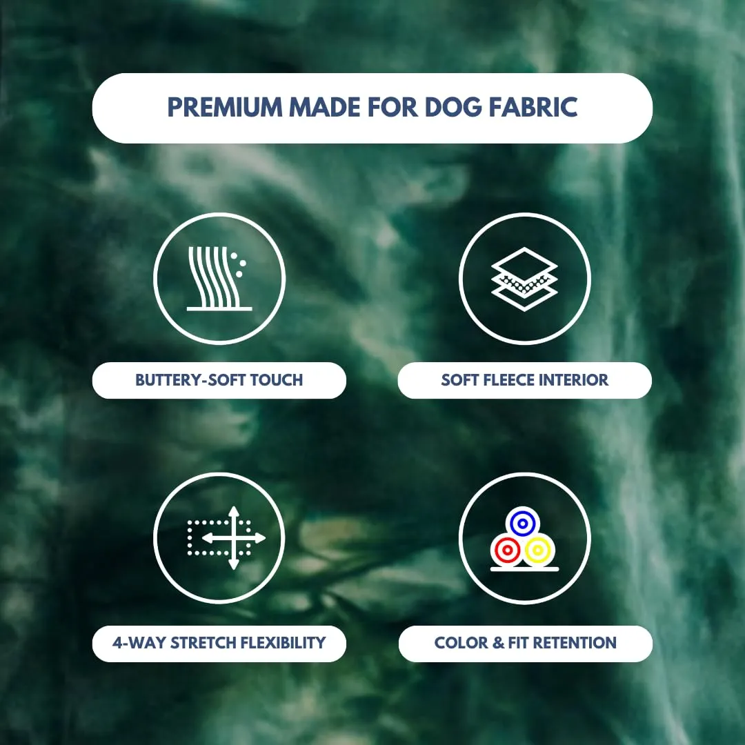 Spark Paws Felpa con cappuccio per cane in pile, Skydye verde, 4XL - immagine 4
