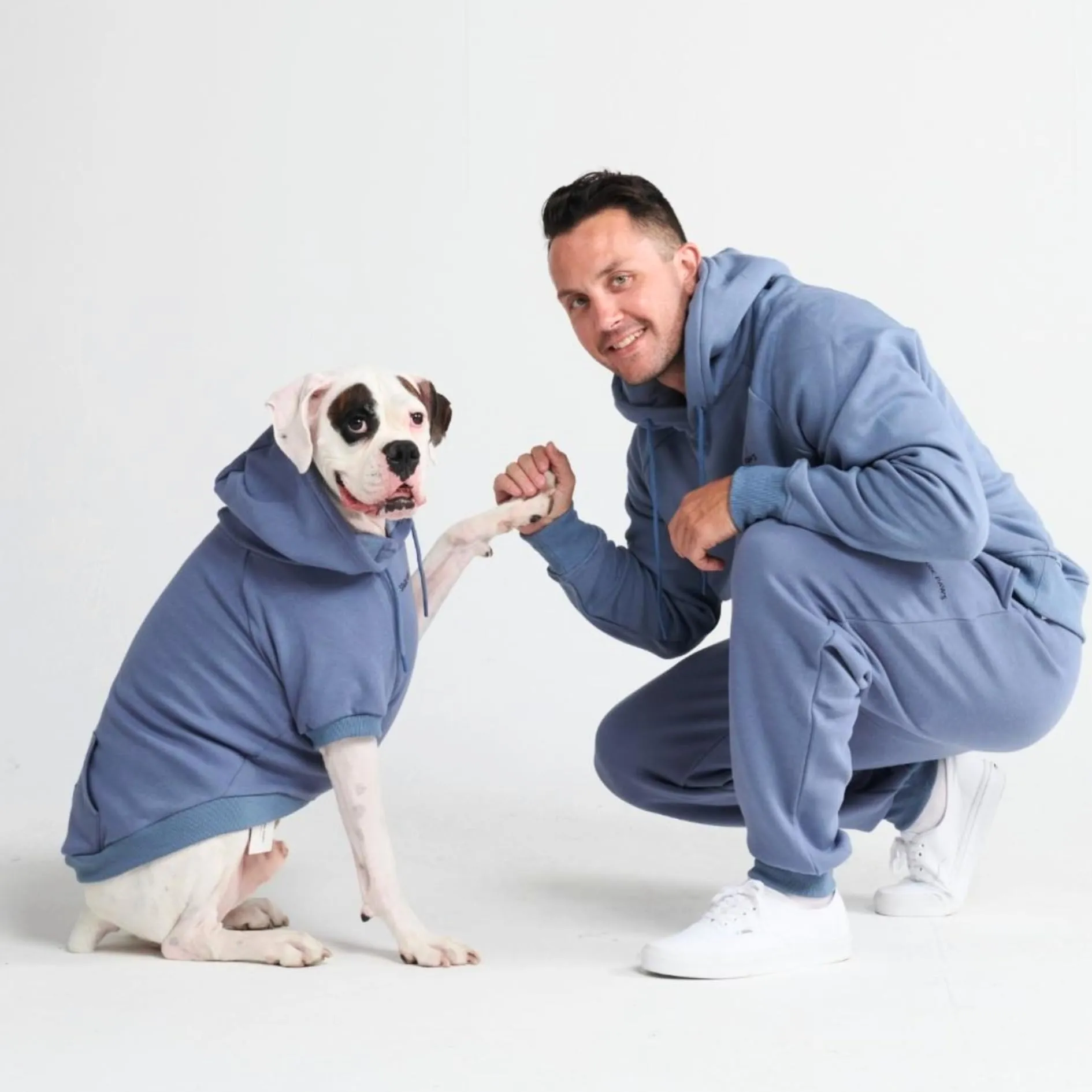 Spark Paws Felpa con cappuccio per cani, Blu Ardesia, XL - immagine 6
