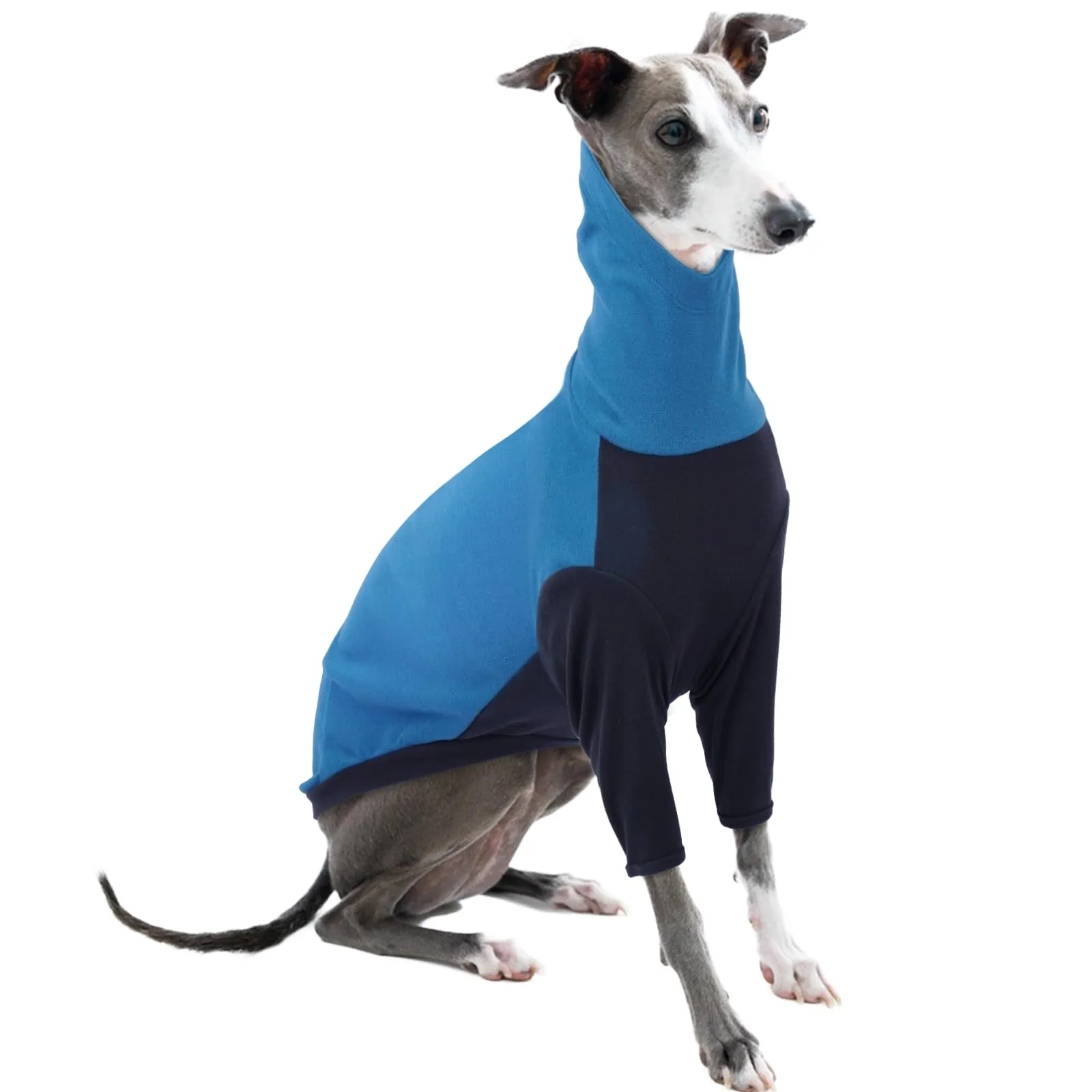 PUMYPOREITY Maglione in pile per cani levriero, Blu, Taglia L - immagine 1
