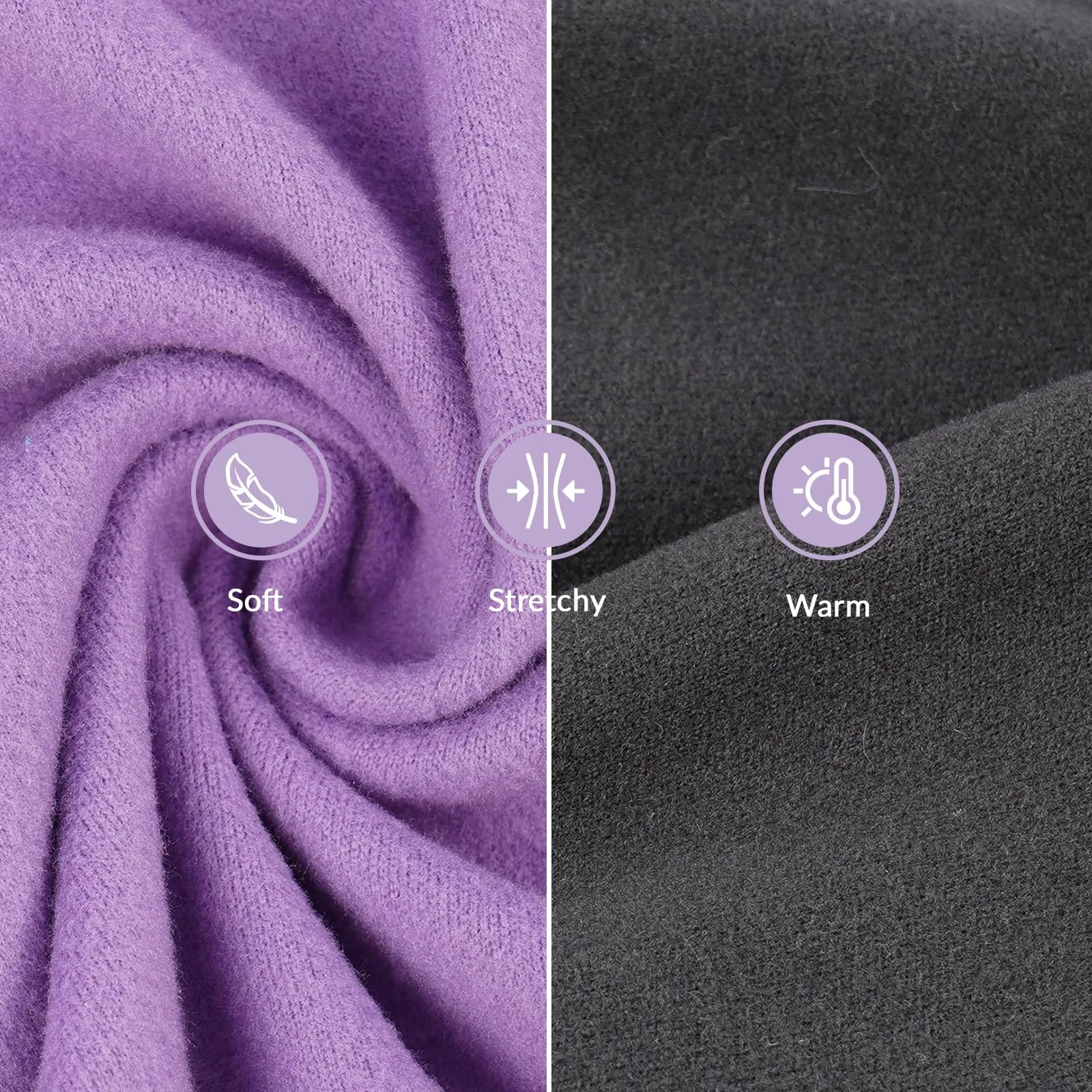 PUMYPOREITY Cappottino in Pile Pullover per Whippet e Levrieri Italiani, Viola, XS - immagine 2