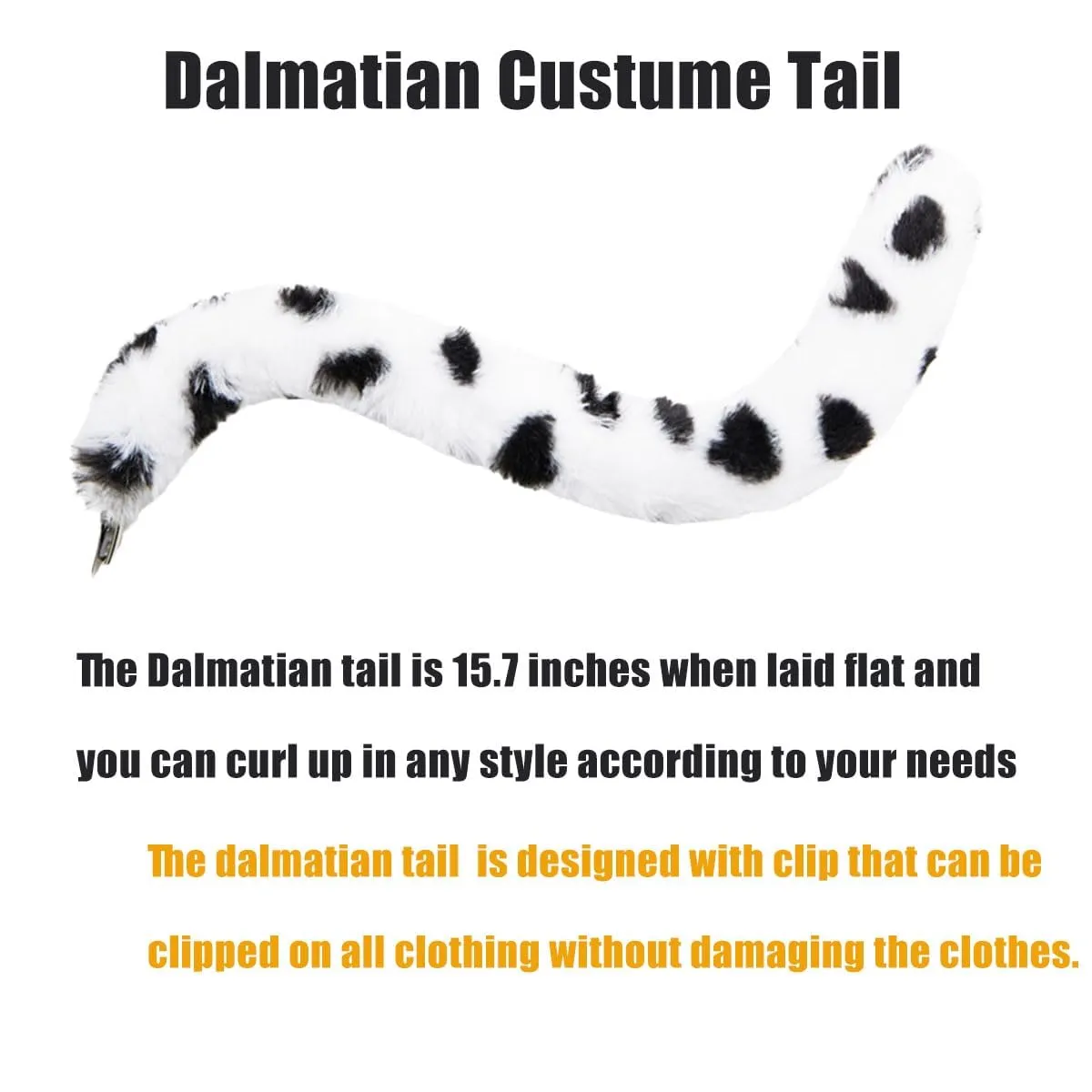 YUNHENTONG Set Accessori Costume da Dalmata per Adulti, 3 Pezzi - immagine 3