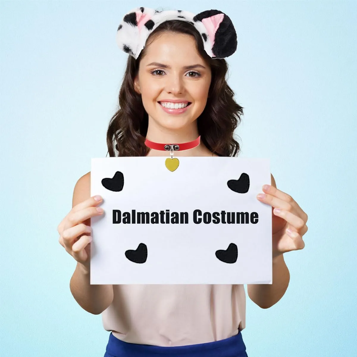 YUNHENTONG Set Accessori Costume da Dalmata per Adulti, 3 Pezzi - immagine 5