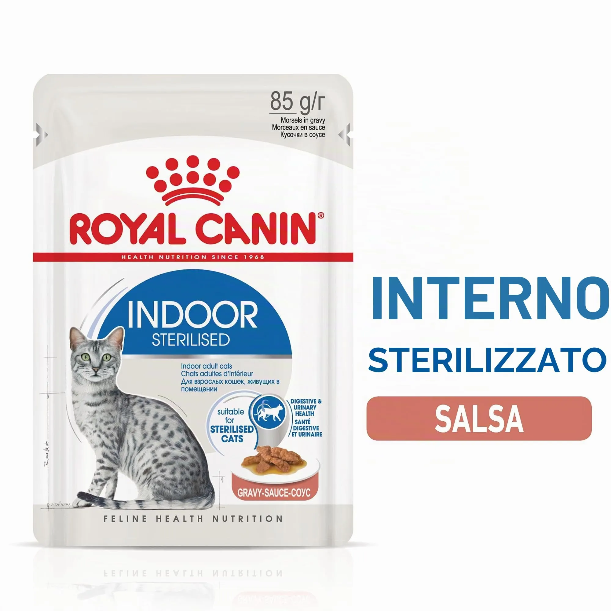 Royal Canin Indoor Sterilised - Alimento umido completo per gatti 12 x 85g - immagine 2
