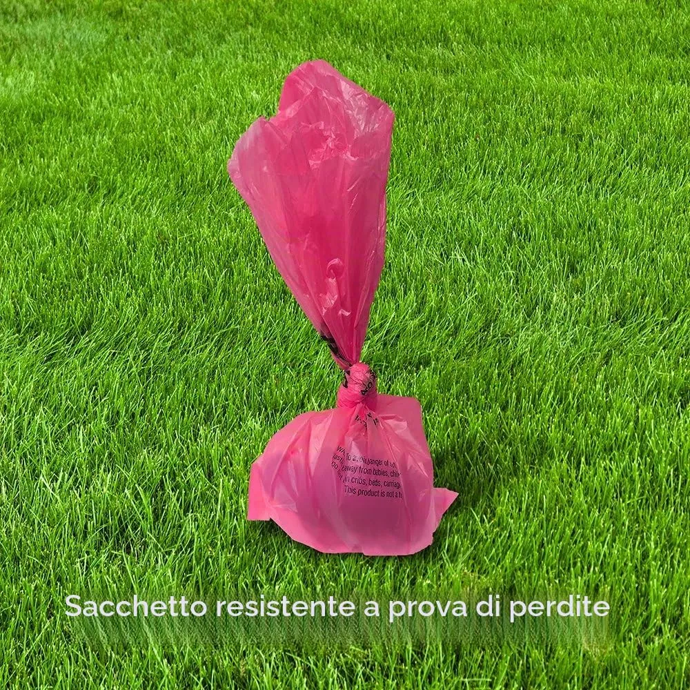 Bags on Board Sacchetti Colori Arcobalenco per Cani, 140 Pezzi - immagine 4