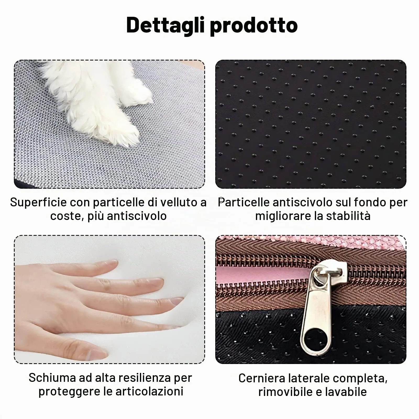 Galatée Scale per Animali Domestici, Rivestimento Lavabile, Bianco - immagine 5