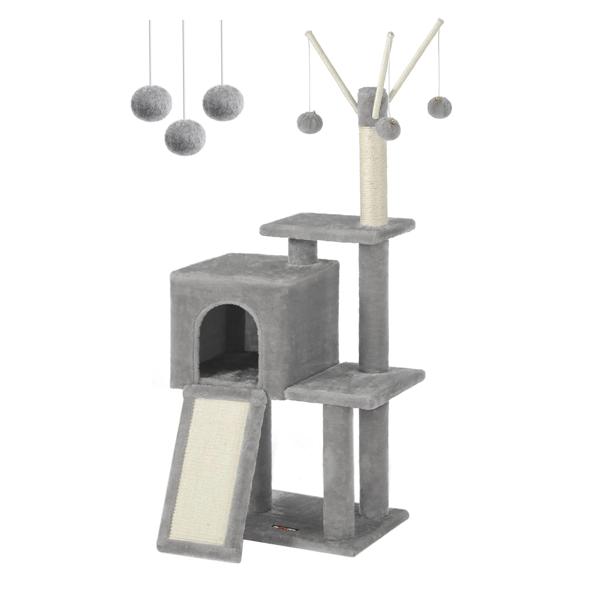 Feandrea Tiragraffi per Gatti con Grotta e Diversi Livelli, 41,5x31x126 cm - immagine 1