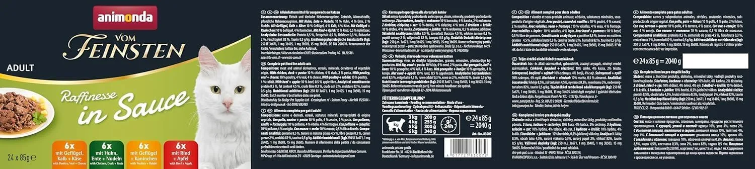 animonda Vom Feinsten Raffinatezza per adulti in salsa Mixpack (24 x 85 g) - immagine 8