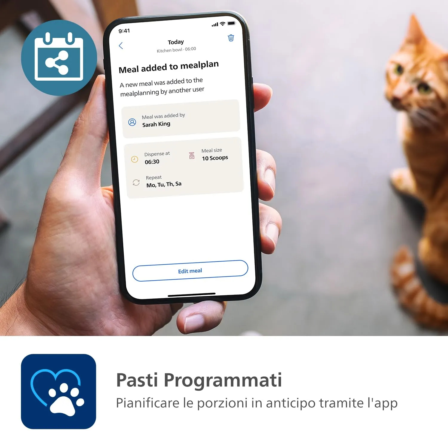 Philips Pet Distributore Automatico di Cibo con Videocamera e App 4.5L PAW5320/02 - immagine 4