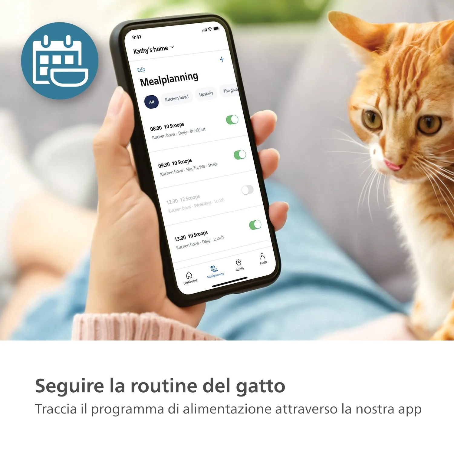 Philips Pet Distributore Automatico di Cibo con Videocamera e App 4.5L PAW5320/02 - immagine 5