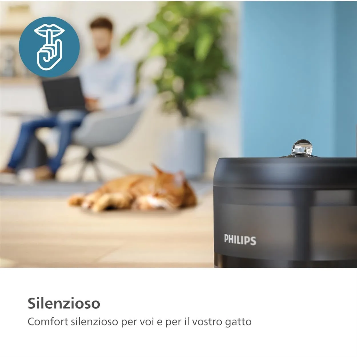 Philips Pet Fontanella per Gatti Intelligente, 2,2 L, PAW3210/02 - immagine 9
