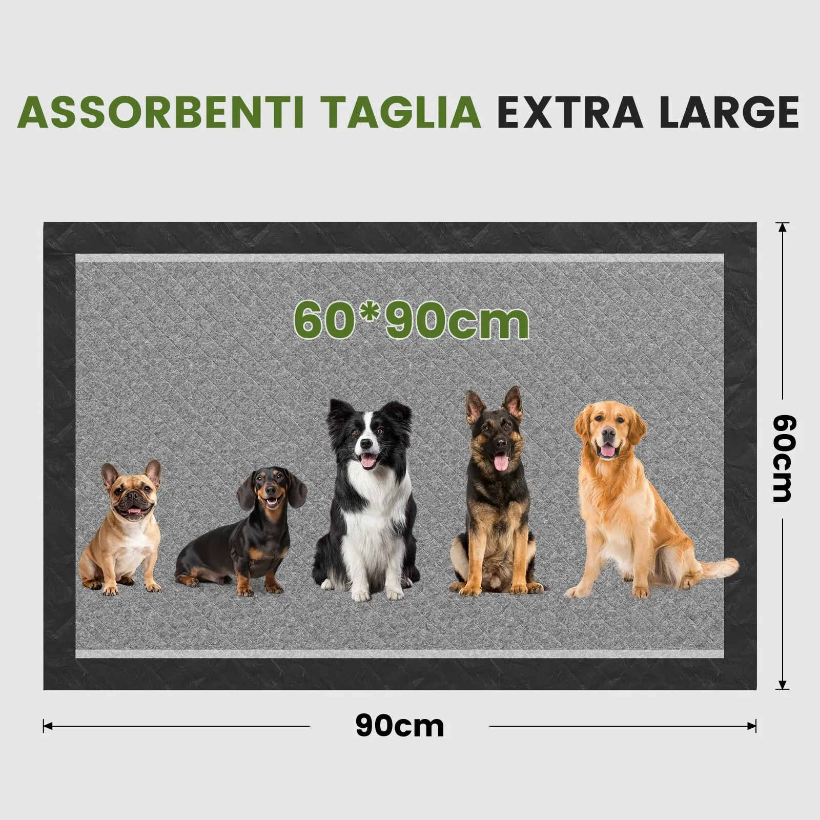 Gardner Pet Traversine Tappetini Cane Extra Grande 60x90 cm, 30 Pezzi - immagine 2