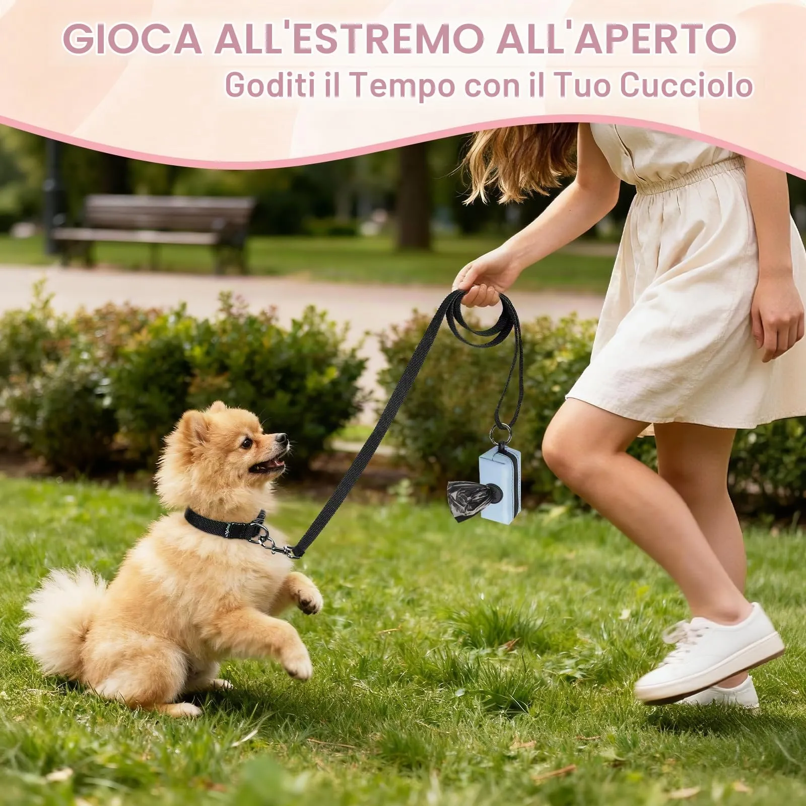 Playexen Porta Sacchetti Cacca per Cani con Moschettone, Set da 2 Pezzi - immagine 6