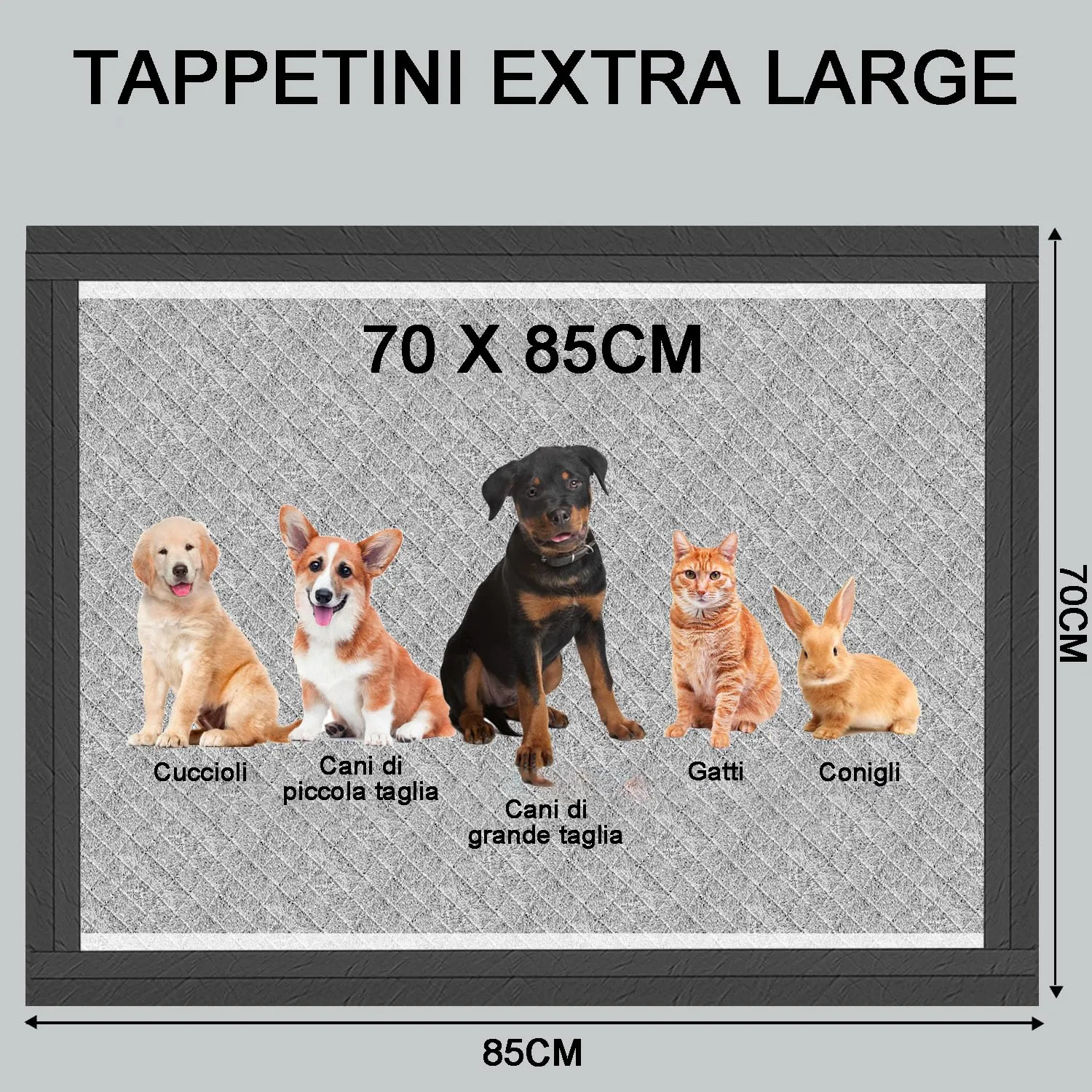 Gardner Pet Tappetini Assorbenti per Cani, 70x85 cm, 30 Pezzi - immagine 4