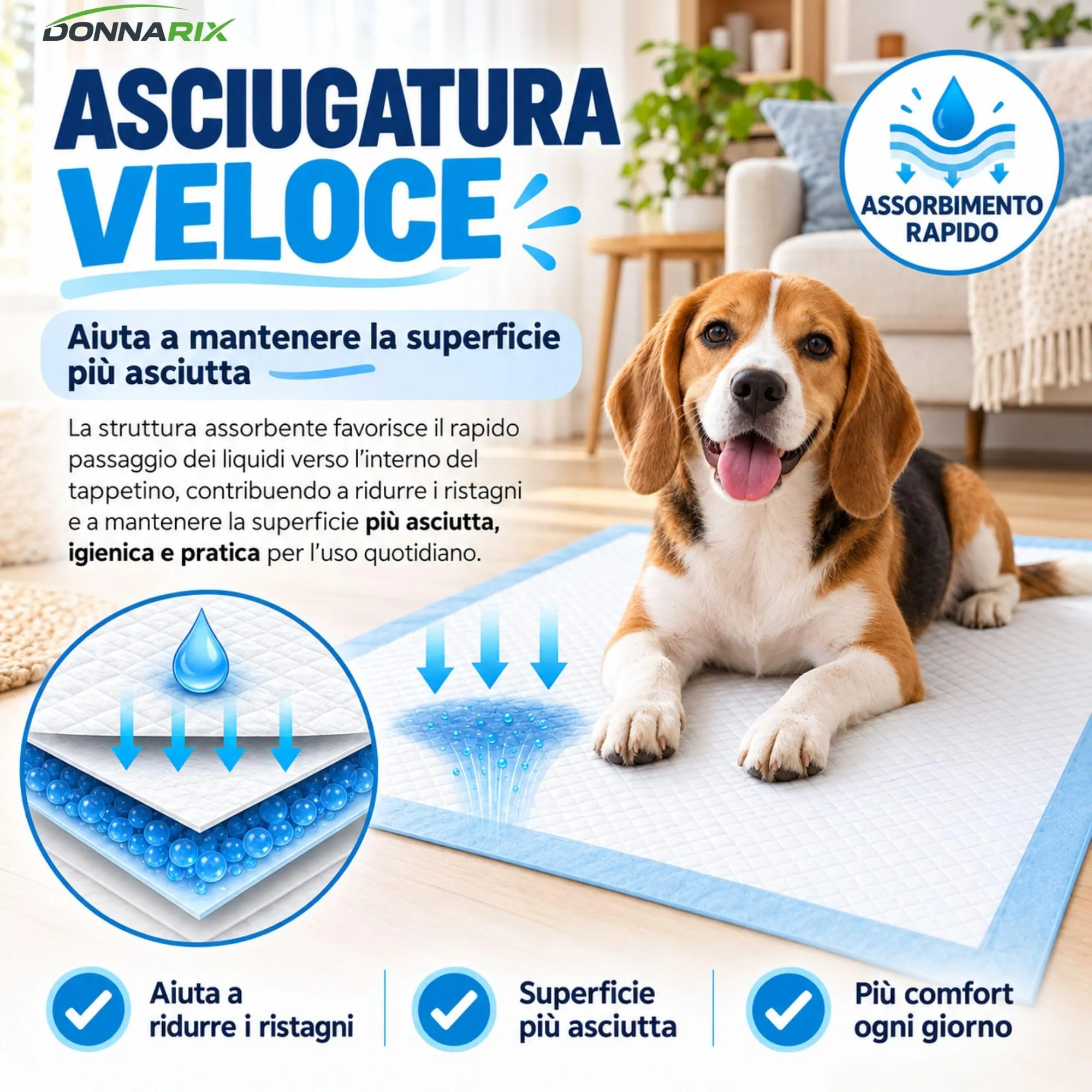Donnarix Traversine Cani 60x90, 5 Strati, 30 Pezzi - immagine 6