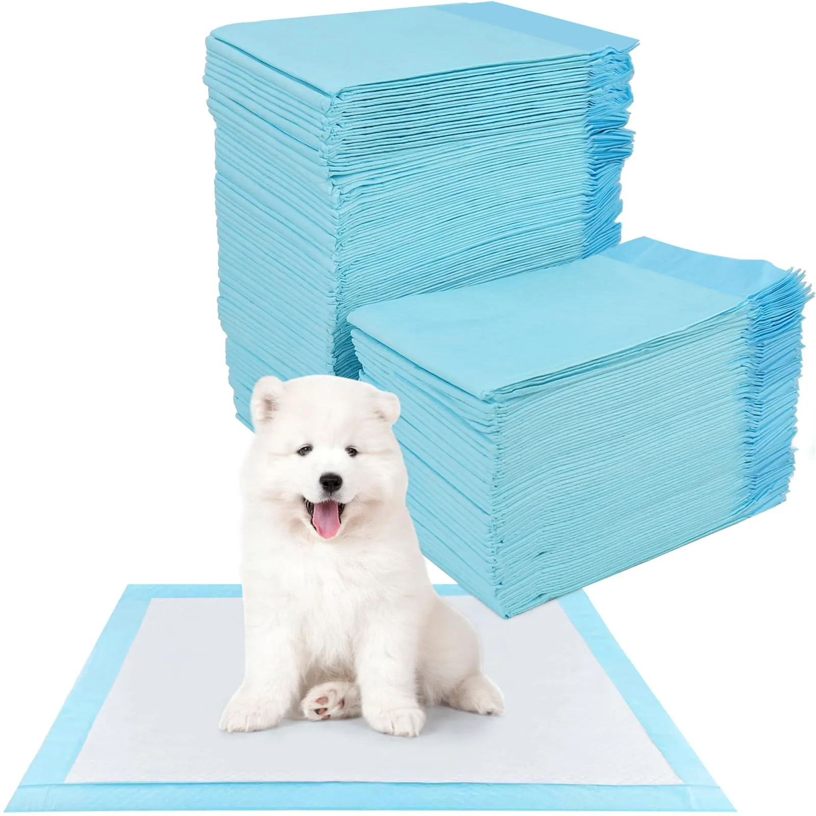 KALBIGRO Tappetini Igienici per Cani, 33 x 45cm, 5 Strati Assorbenti, 100 Pezzi - immagine 1
