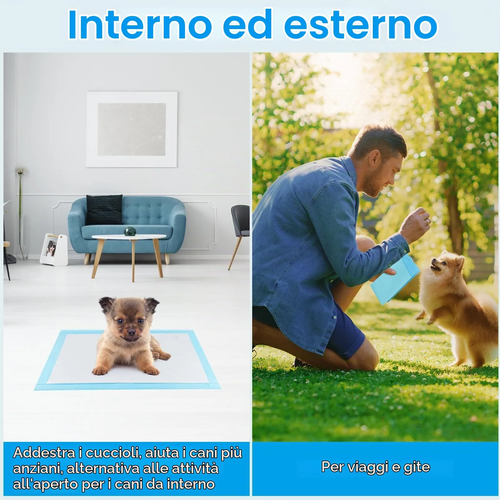 KALBIGRO Tappetini Igienici per Cani, 33 x 45cm, 5 Strati Assorbenti, 100 Pezzi - immagine 4