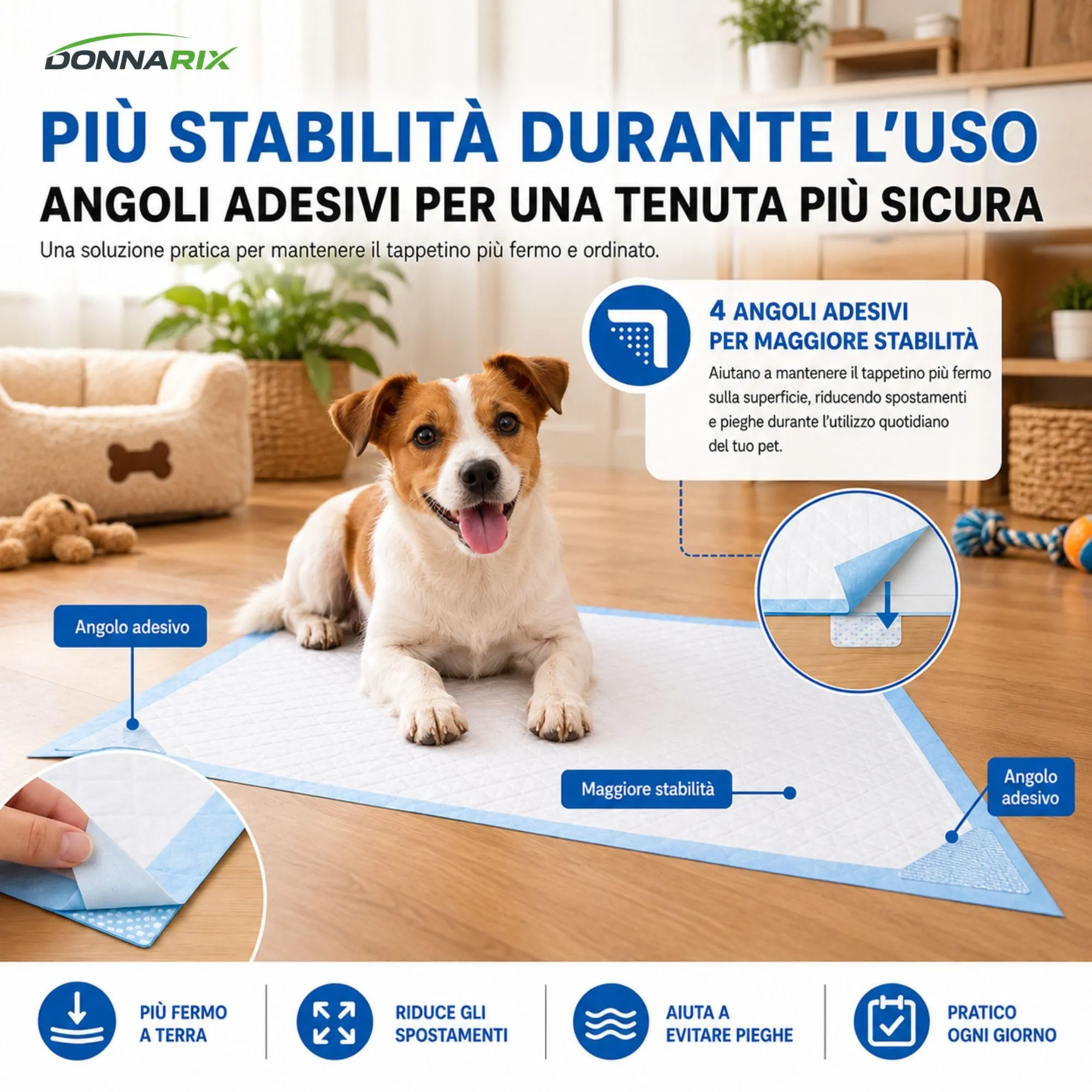 Donnarix Traversine Cani 60x90, 5 Strati, 90 Pezzi - immagine 8