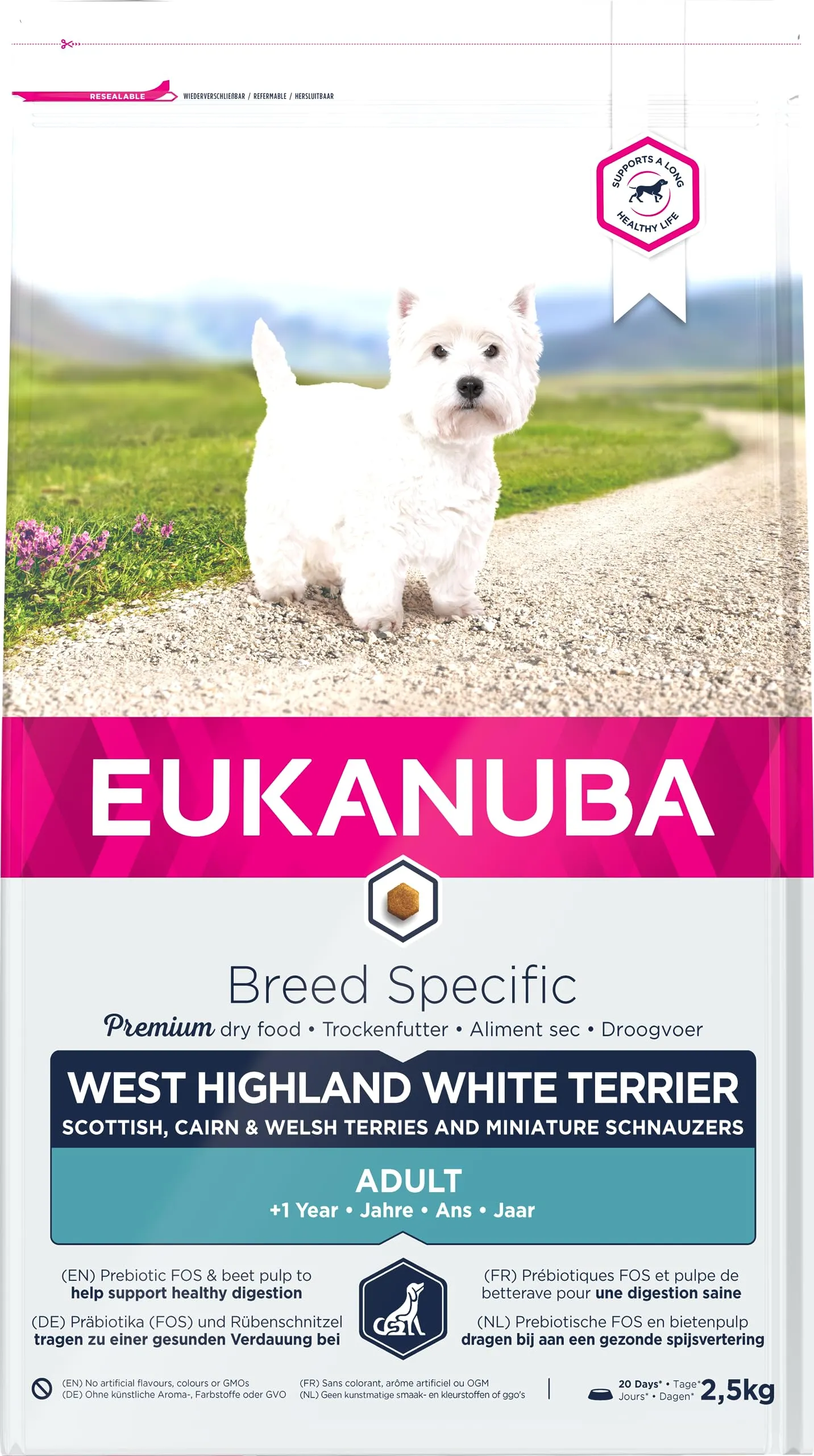 Eukanuba Breed Specific Crocchette per West Highland White Terrier, 2,5 kg - immagine 6