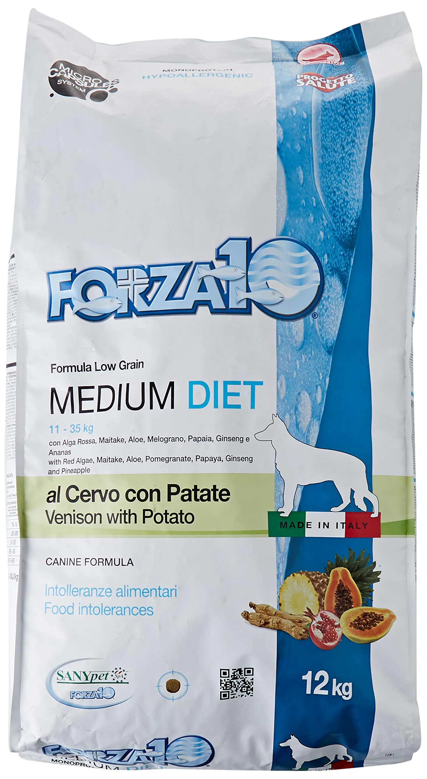 Forza10 Medium Diet Deer Dry Dog Food, 12 kg - immagine 1