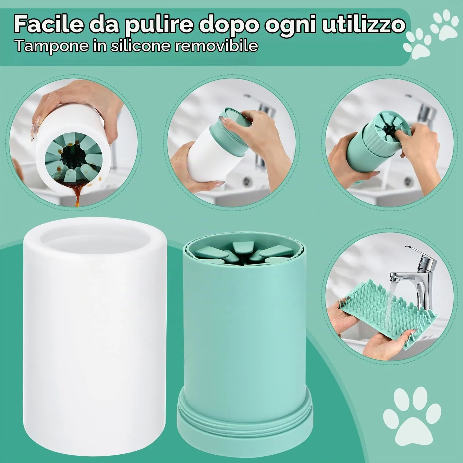 Royouzi Puliscizampe Rimovibile per Cani - immagine 4