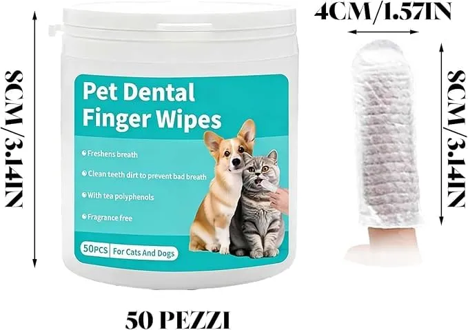 Briacte Zampalife Salviette Dentali per Cani e Gatti - immagine 2